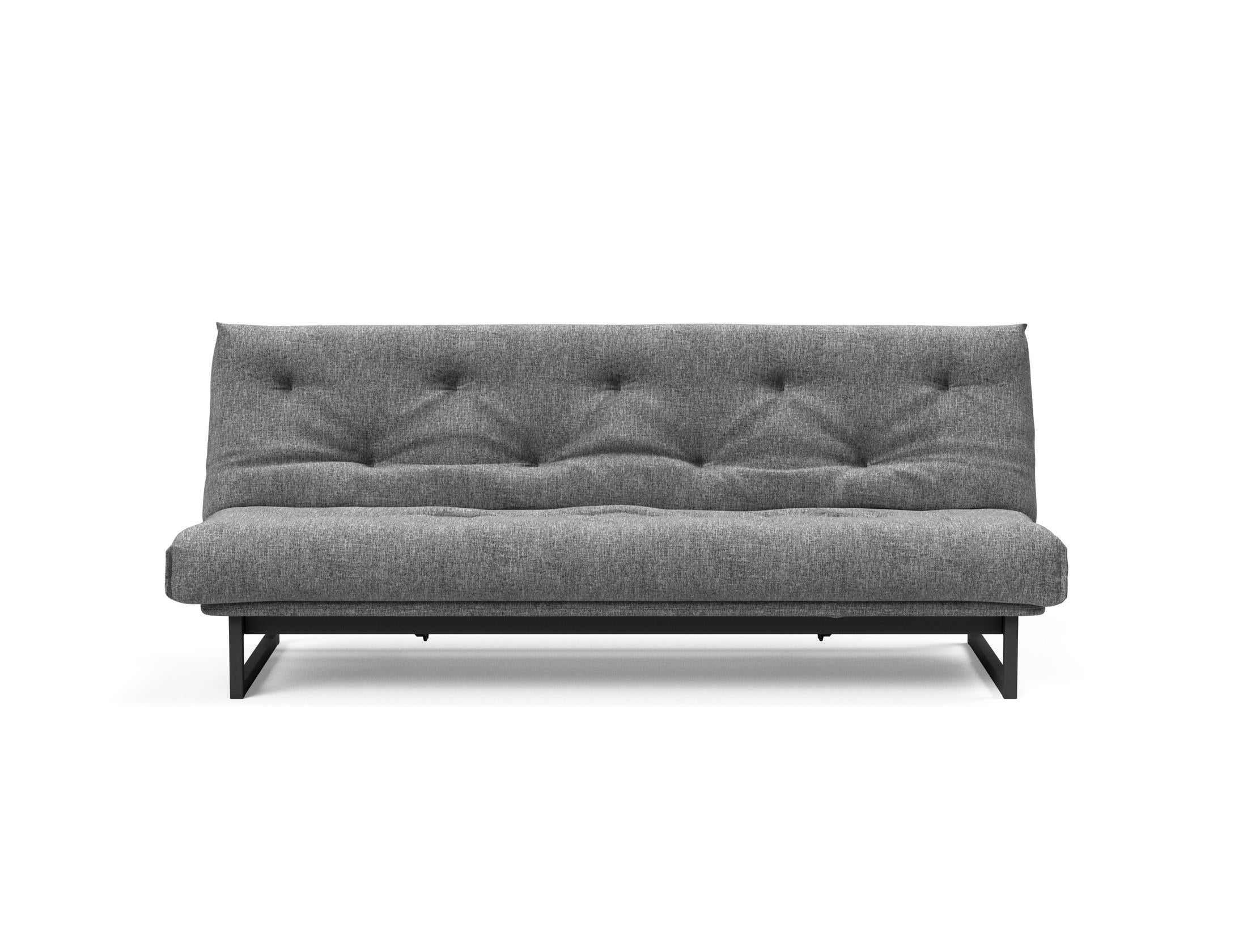 Fraction 120 Bettsofa Nordic: Stilvolles Schlafsofa mit weichem Soft Spring Bezug, ideal für gemütliche Nächte und zeitgemäße Einrichtung.