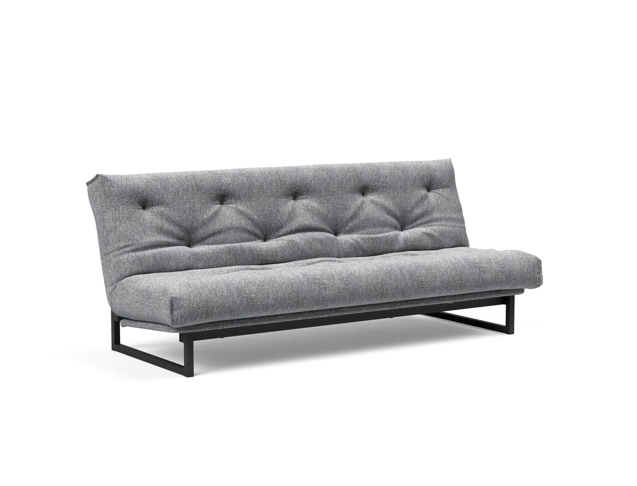 Fraction 120 Bettsofa Nordic: Stilvolles Schlafsofa mit weichem Soft Spring Bezug, ideal für gemütliche Nächte und zeitgemäße Einrichtung.