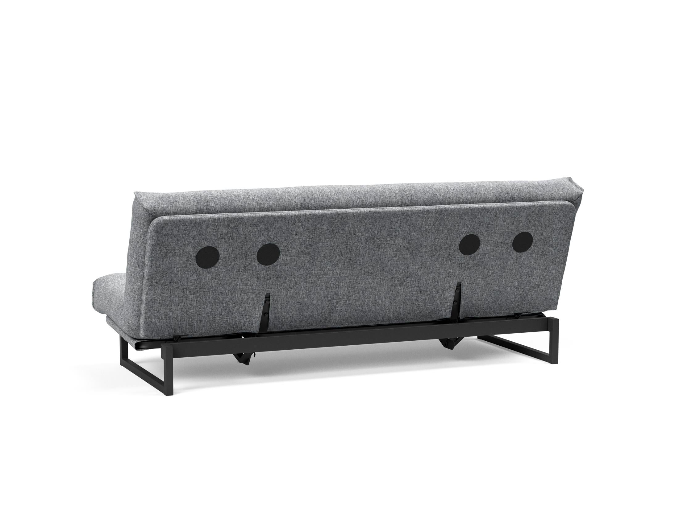 Fraction 120 Bettsofa Nordic: Elegantes Schlafsofa mit hochwertigem Soft Spring Bezug, perfekt für entspannte Nächte und modernes Wohndesign.