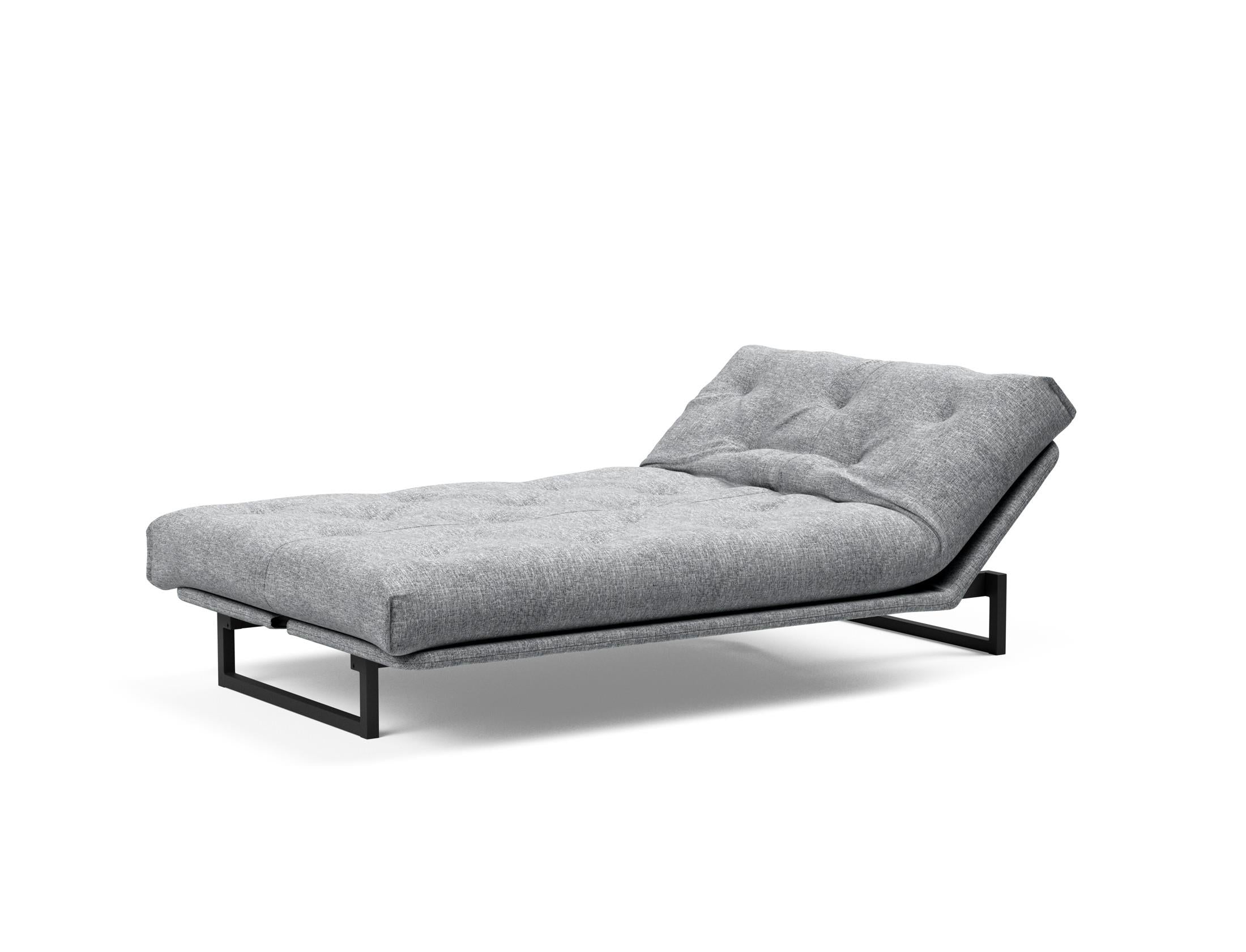 Fraction 120 Bettsofa Nordic: Elegantes Schlafsofa mit hochwertigem Soft Spring Bezug, perfekt für entspannte Nächte und modernes Wohndesign.