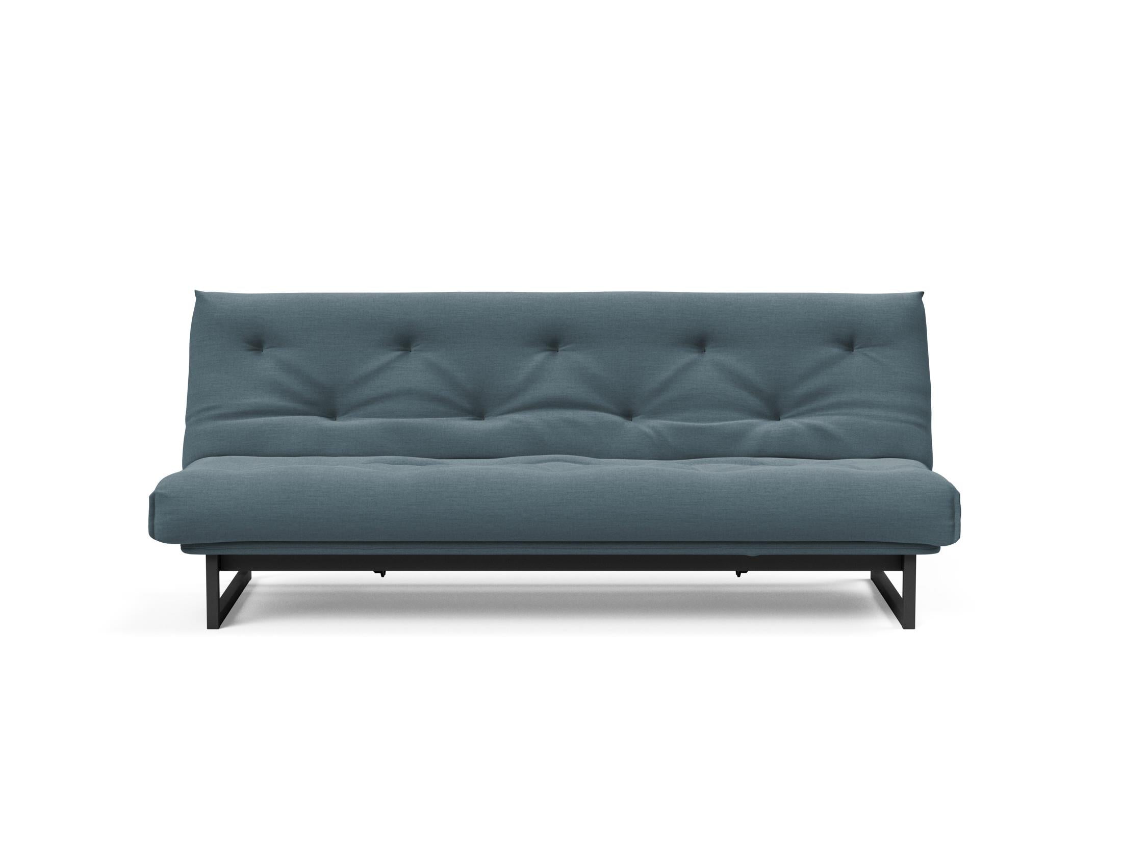 Fraction 120 Bettsofa Nordic: Elegantes Schlafsofa mit hochwertigem Soft Spring Bezug, perfekt für entspannte Nächte und modernes Wohndesign.