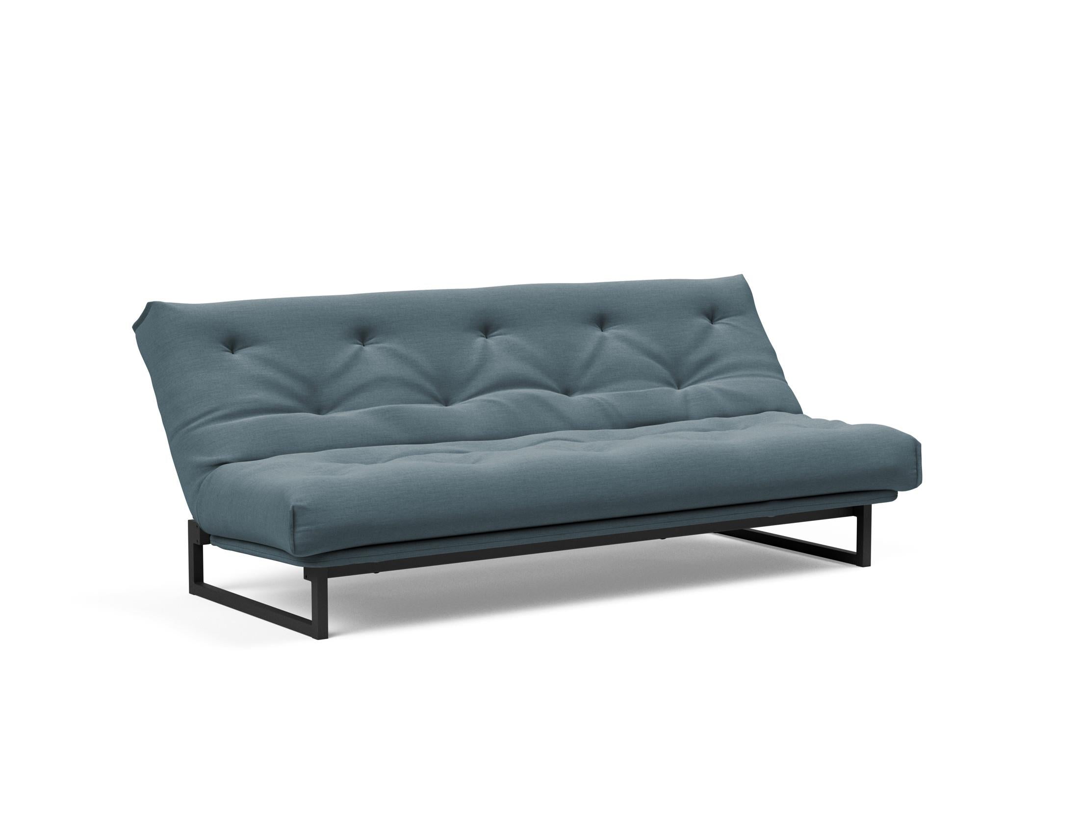 Fraction 120 Bettsofa Nordic: Stilvolles Schlafsofa mit weichem Soft Spring Bezug, ideal für gemütliche Nächte und zeitgemäße Einrichtung.