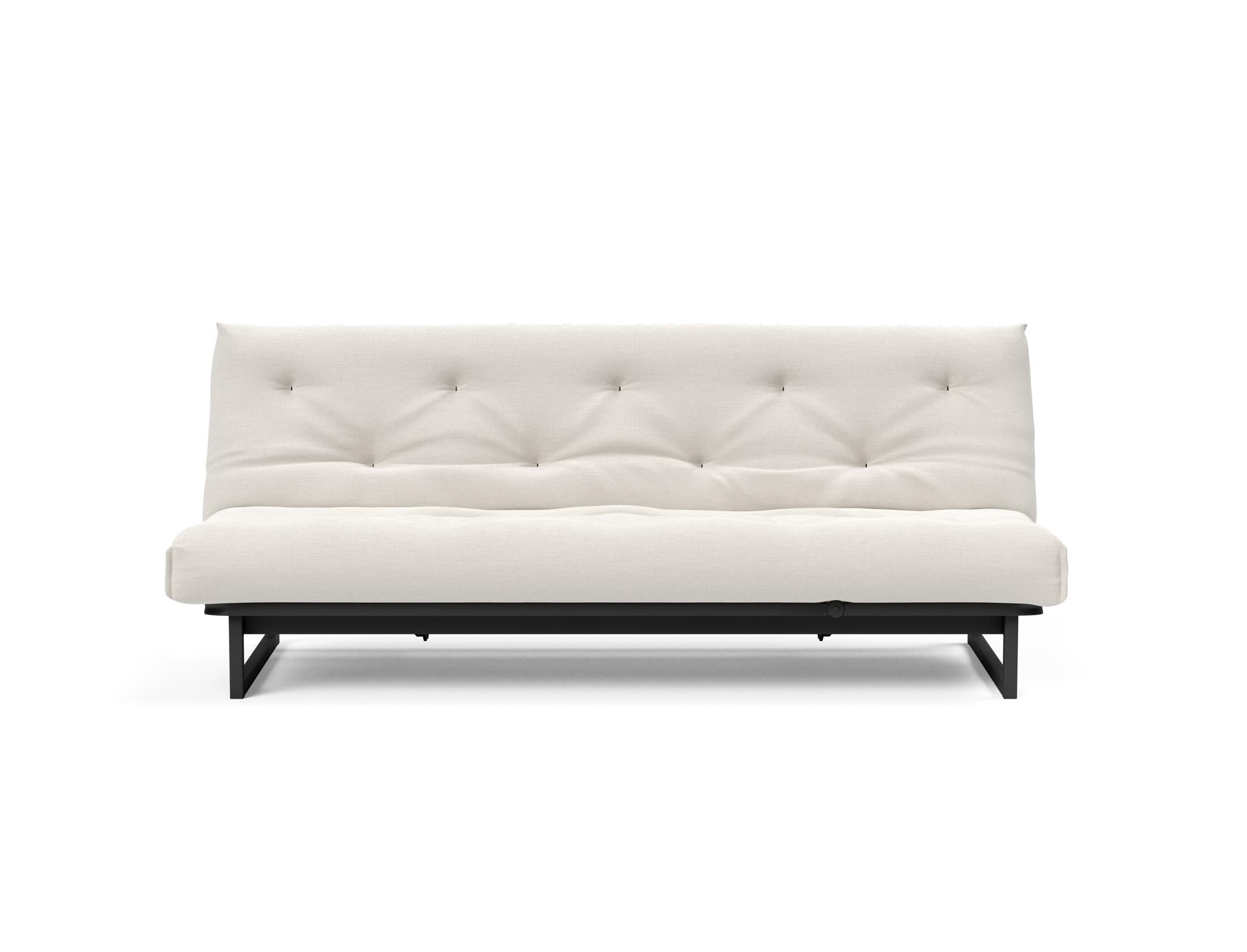 Modernes Fraction 120 Bettsofa von Innovation Living, ideal für kleine Räume, vereint skandinavische Eleganz mit hervorragendem Komfort.