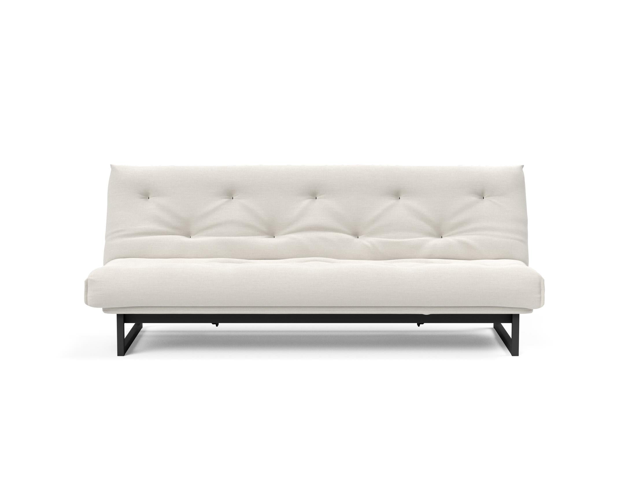 Fraction 120 Bettsofa Nordic: Elegantes Schlafsofa mit hochwertigem Soft Spring Bezug, perfekt für entspannte Nächte und modernes Wohndesign.