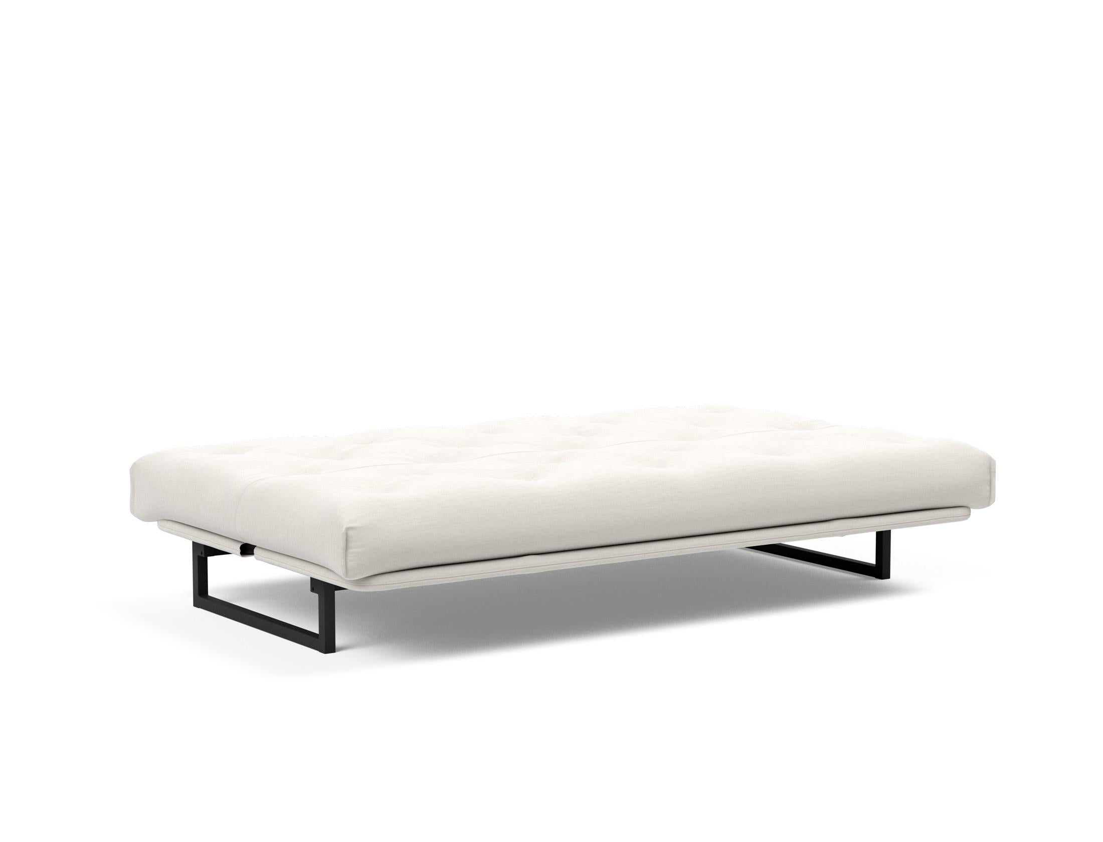 Fraction 120 Bettsofa Nordic: Stilvolles Schlafsofa mit weichem Soft Spring Bezug, ideal für gemütliche Nächte und zeitgemäße Einrichtung.
