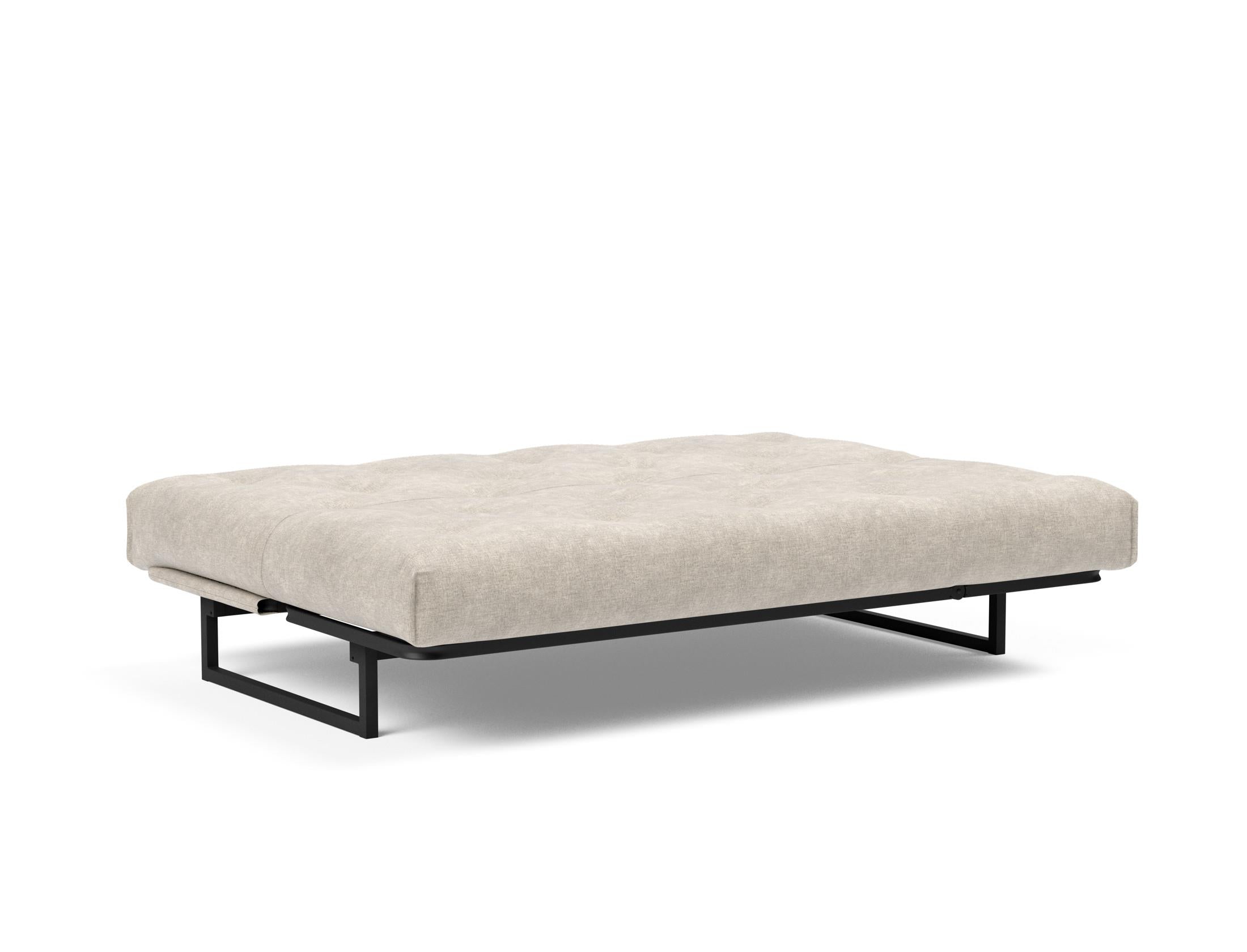 Fraction 140 Bettsofa Nordic Soft Spring: elegantes skandinavisches Design, ideal für kleine Räume, vereint Komfort und Funktionalität für erholsame Nächte.