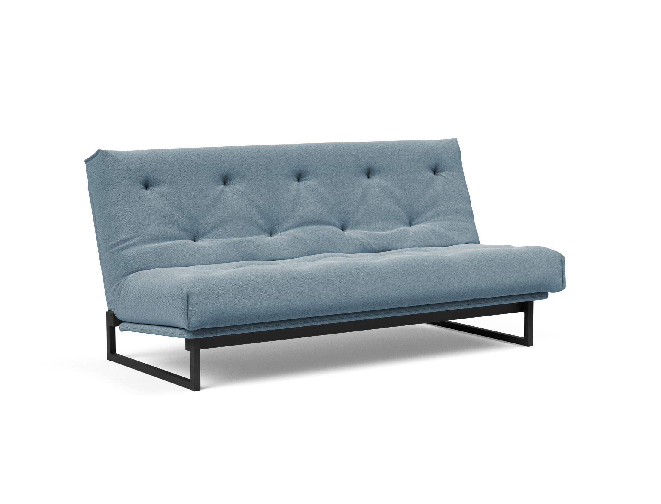 Fraction 140 Bettsofa Nordic: Stilvolles Sofa mit Soft Spring Bezug. Ideal für entspannte Stunden und als komfortable Schlaflösung.