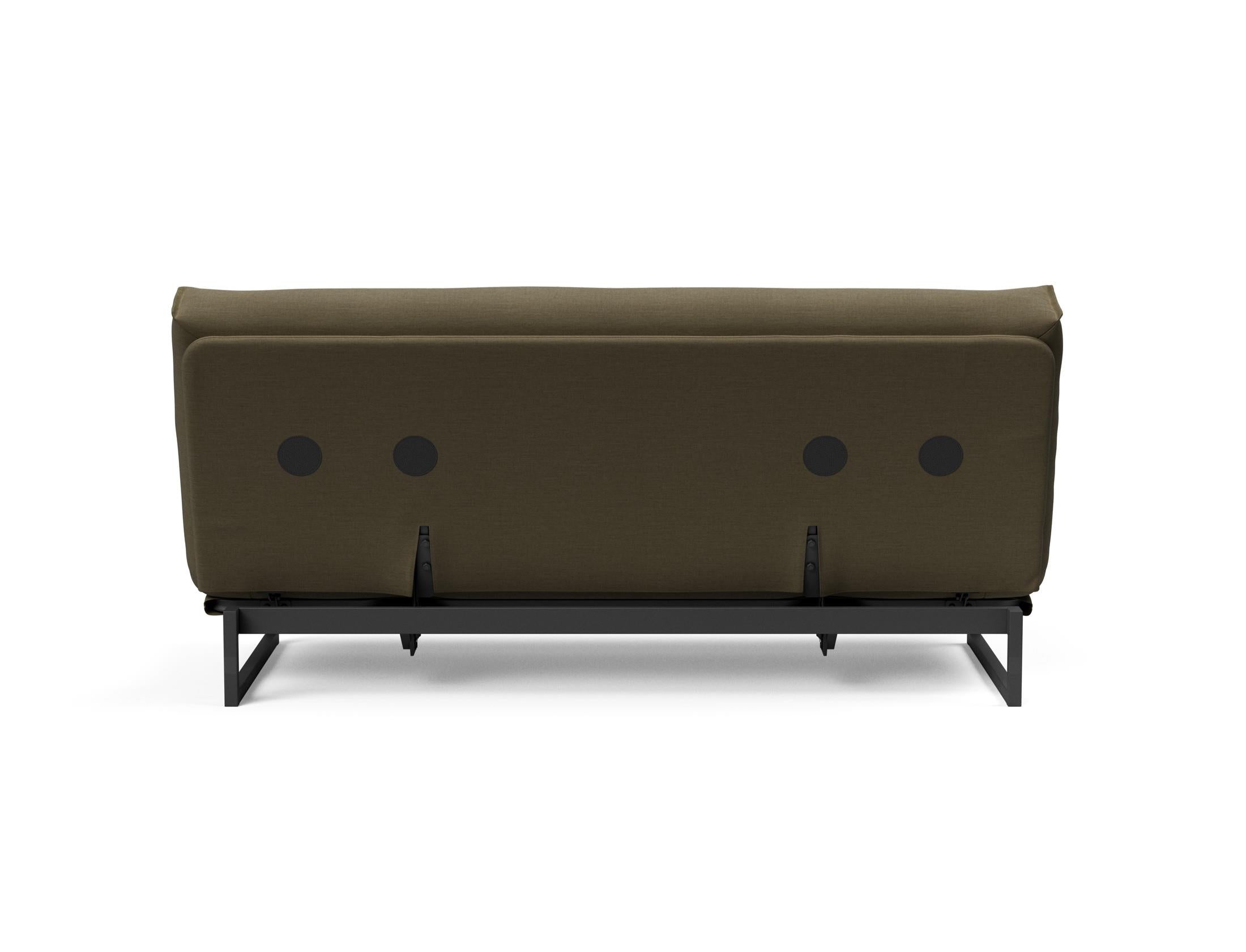Fraction 140 Bettsofa Nordic: Stilvolles Sofa mit Soft Spring Bezug. Ideal für entspannte Stunden und als komfortable Schlaflösung.