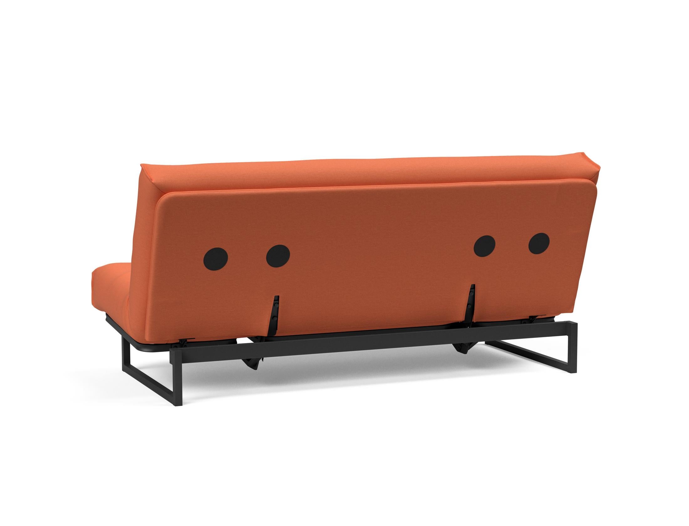 Fraction 140 Bettsofa Nordic Soft Spring: elegantes skandinavisches Design, ideal für kleine Räume, vereint Komfort und Funktionalität für erholsame Nächte.
