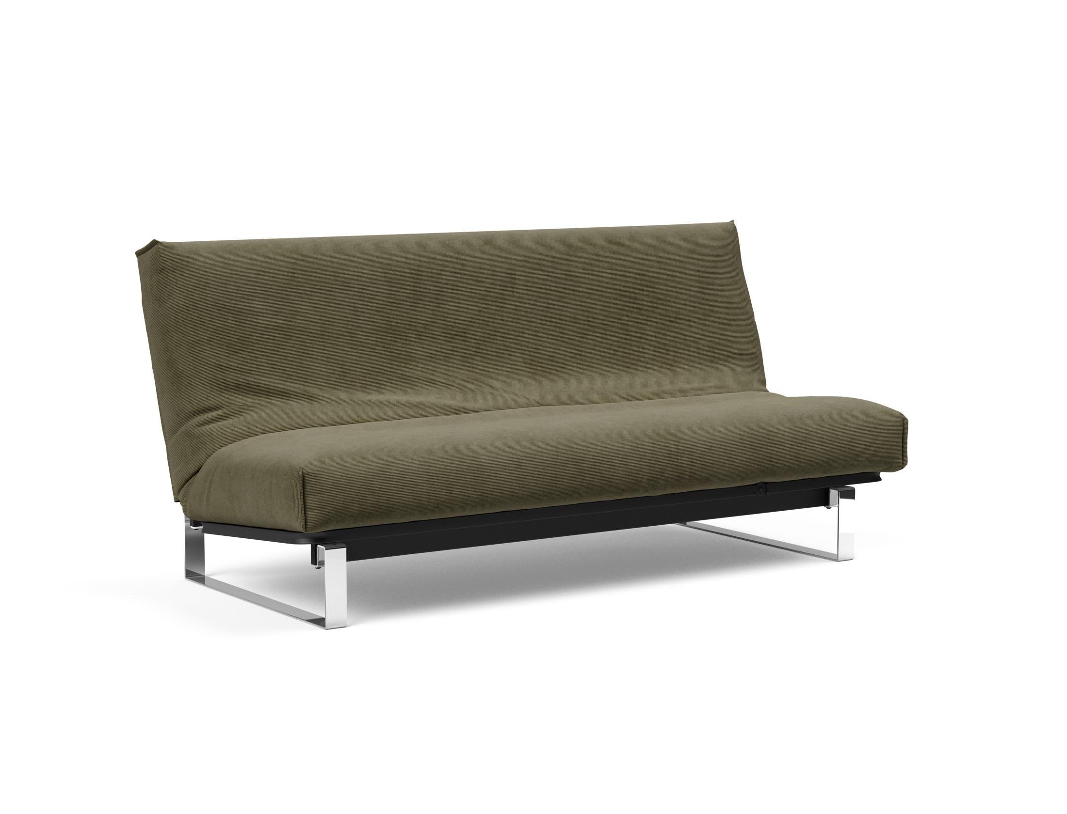 Entdecken Sie das Minimum Bettsofa 140 Nordic Cover von Innovation Living: stilvolles skandinavisches Design, komfortable Soft Spring Matratze und vielseitige Nutzungsmöglichkeiten.