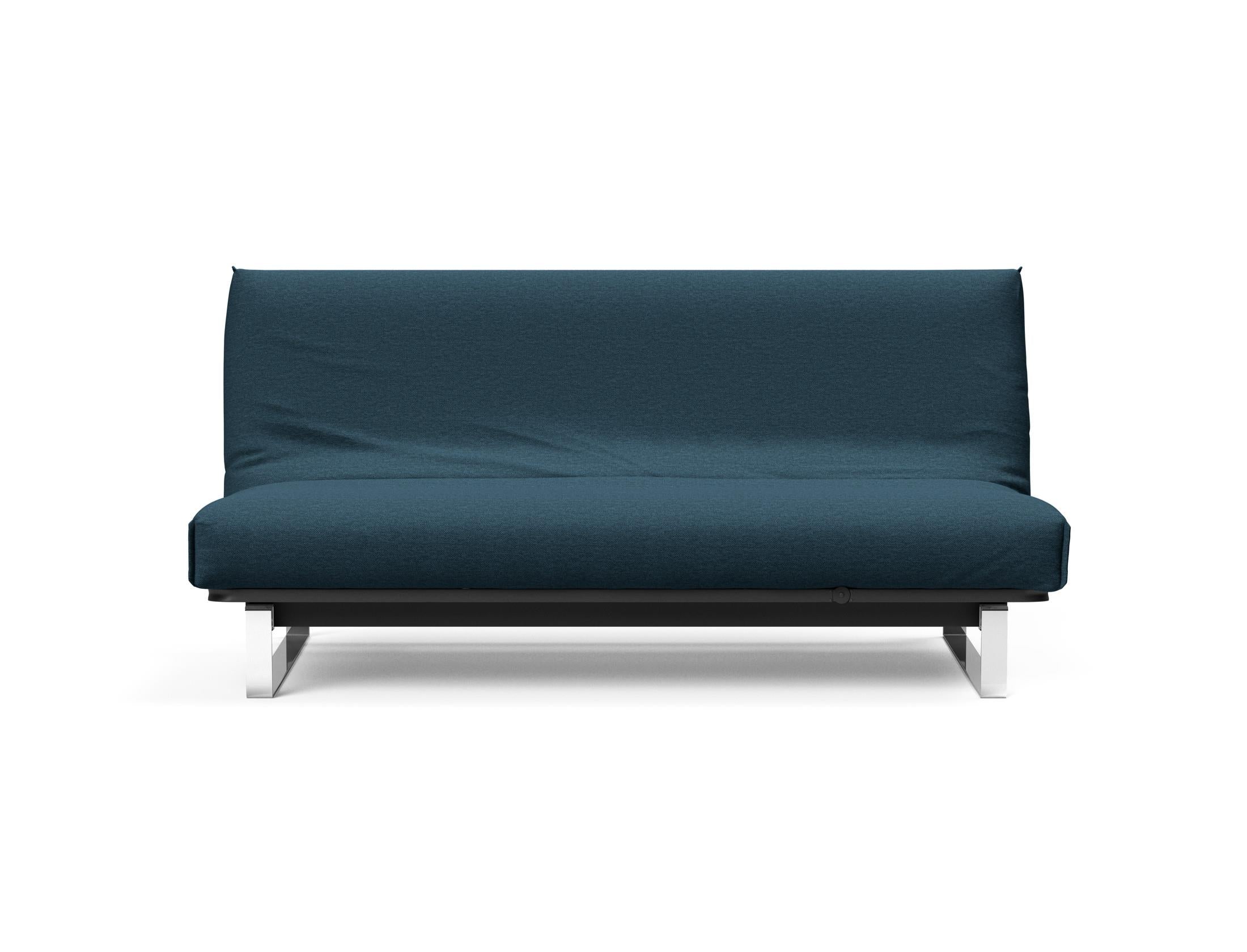 Entdecken Sie das Minimum Bettsofa 140 Nordic Cover von Innovation Living: stilvolles skandinavisches Design, komfortable Soft Spring Matratze und vielseitige Nutzungsmöglichkeiten.