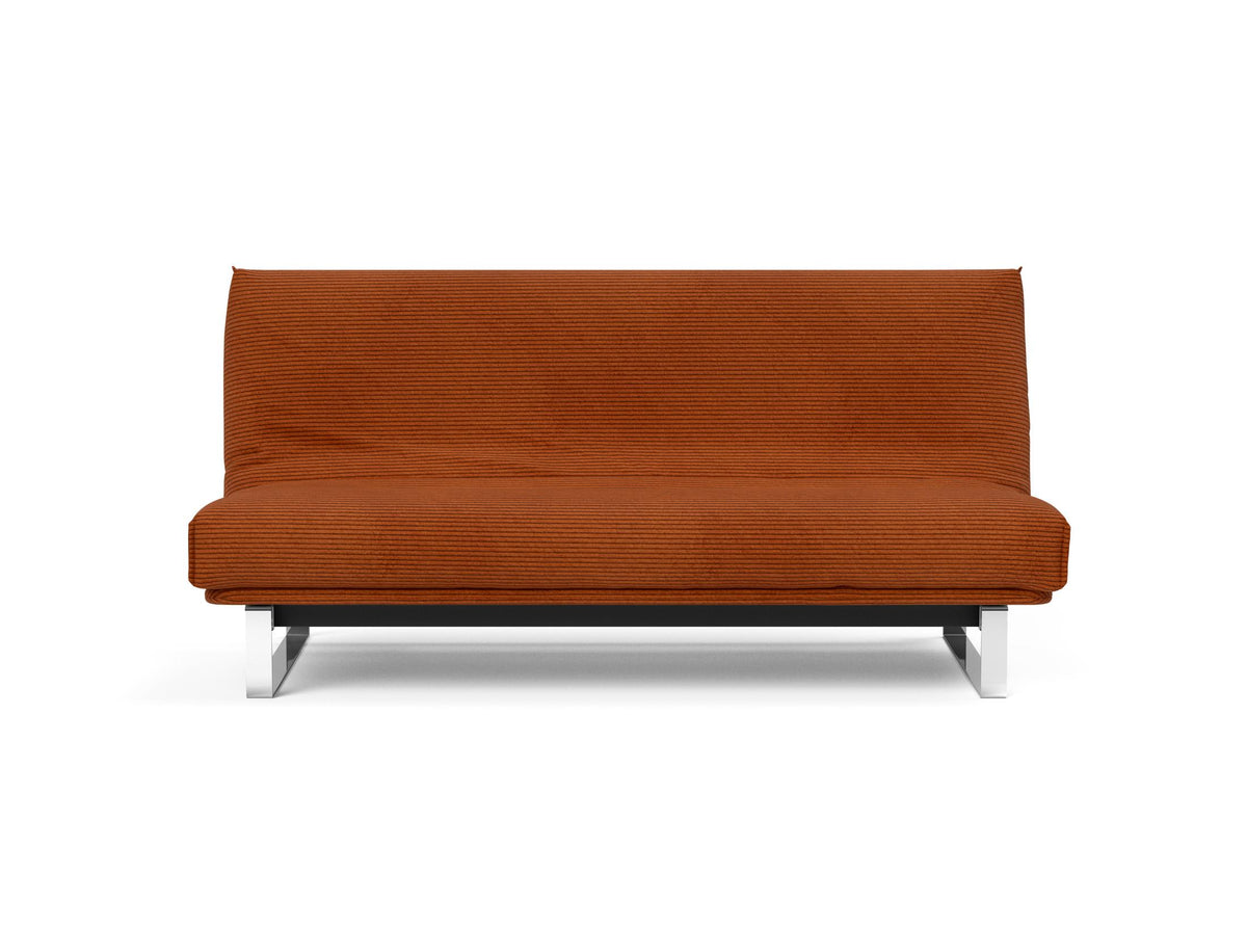 Minimum Bettsofa 140 Nordic Cover mit Gestellbezug Soft Spring in 595 Corduroy Burnt Orange präsentiert im Onlineshop von KAQTU Design AG. Bettsofa ist von Innovation Living