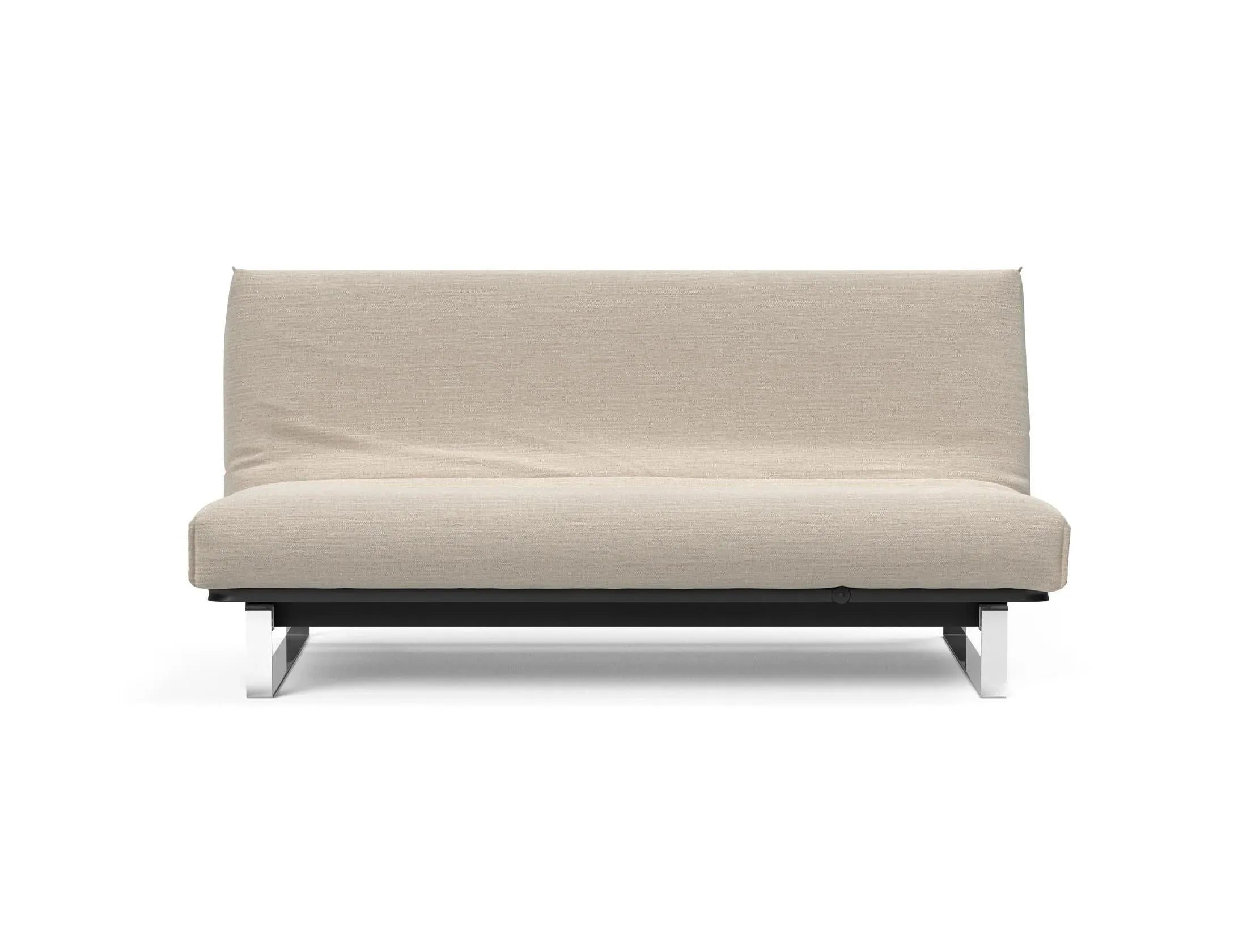 Erleben Sie das Minimum Bettsofa 140 Nordic Cover von Innovation Living: modernes skandinavisches Design, bequeme Soft Spring Matratze und flexible Einsatzmöglichkeiten.