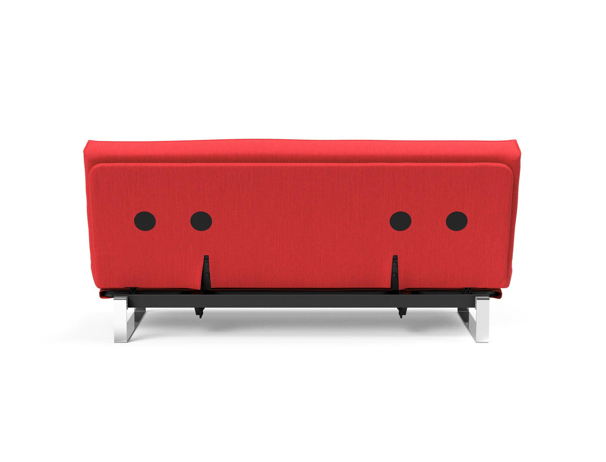 Minimum Bettsofa 140 Sharp Plus Cover mit Gestellbezug Soft Spring in 511 Elegance Red präsentiert im Onlineshop von KAQTU Design AG. Bettsofa ist von Innovation Living