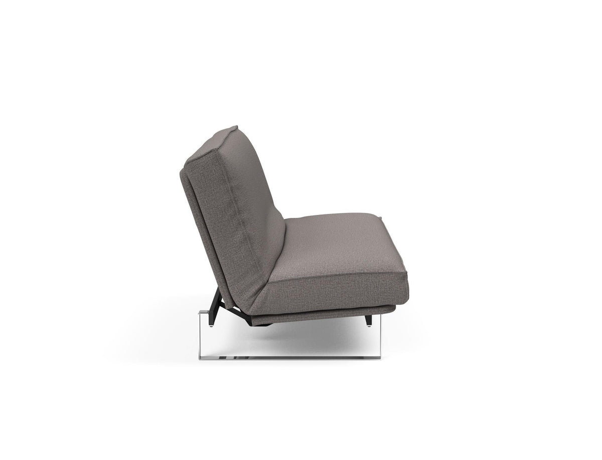 Minimum Bettsofa 140 Sharp Plus Cover mit Gestellbezug Soft Spring in 521 Mixed Dance Grey präsentiert im Onlineshop von KAQTU Design AG. Bettsofa ist von Innovation Living