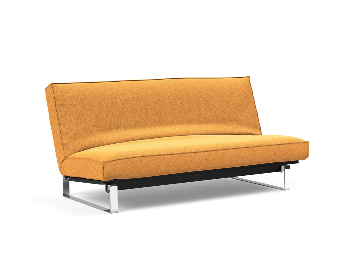 Minimum Bettsofa 140 Sharp Plus Cover mit Gestellbezug Soft Spring in 536 Bouclé Ochre präsentiert im Onlineshop von KAQTU Design AG. Bettsofa ist von Innovation Living