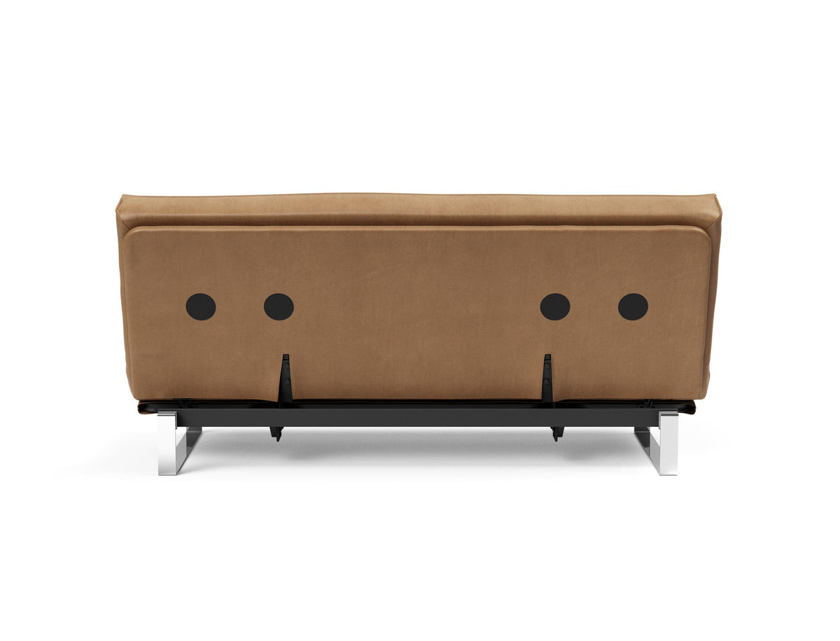 Minimum Bettsofa 140 Sharp Plus Cover mit Gestellbezug Soft Spring in 551 Faunal Brown präsentiert im Onlineshop von KAQTU Design AG. Bettsofa ist von Innovation Living