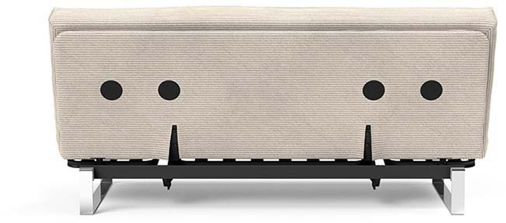 Entdecken Sie das Minimum Bettsofa 140 Sharp Plus Cover von Innovation Living: Stilvolles Design, herausragender Komfort und anpassbare Matratzen für jeden Raum.