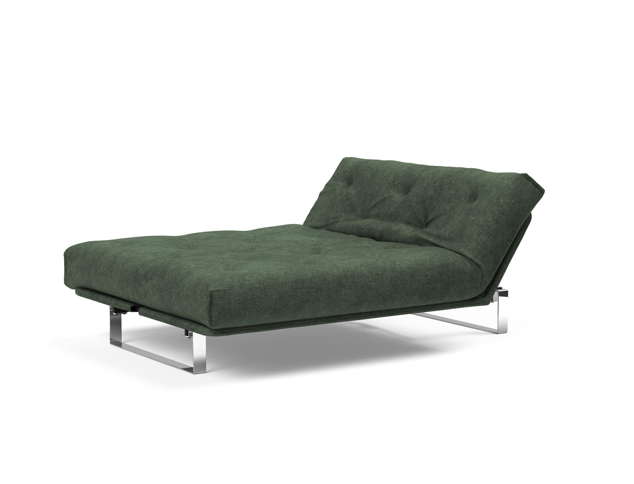 Erleben Sie das Minimum Bettsofa 140 Nordic von Innovation Living: elegantes Design, bequeme Soft Spring Matratze, ideal für kleine Räume.