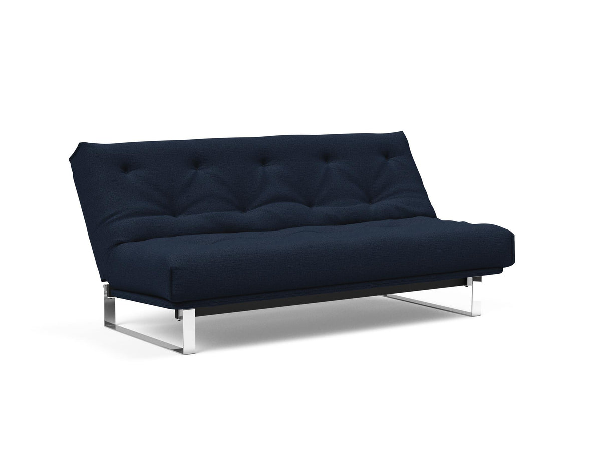 Minimum Bettsofa 140 Nordic mit Gestellbezug Soft Spring in 528 Mixed Dance Blue präsentiert im Onlineshop von KAQTU Design AG. Bettsofa ist von Innovation Living