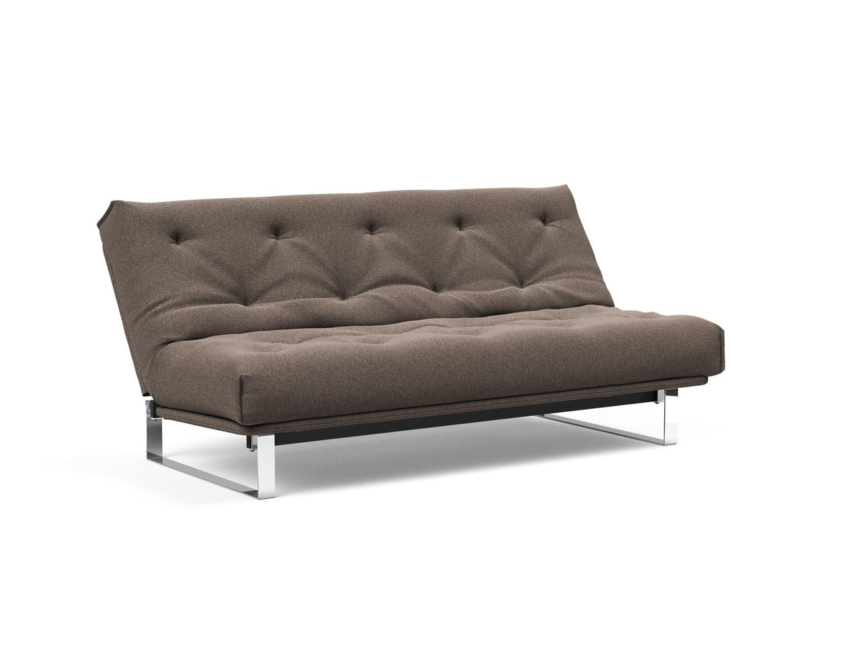 Minimum Bettsofa 140 Nordic mit Gestellbezug Soft Spring in 530 Bouclé Taupe präsentiert im Onlineshop von KAQTU Design AG. Bettsofa ist von Innovation Living