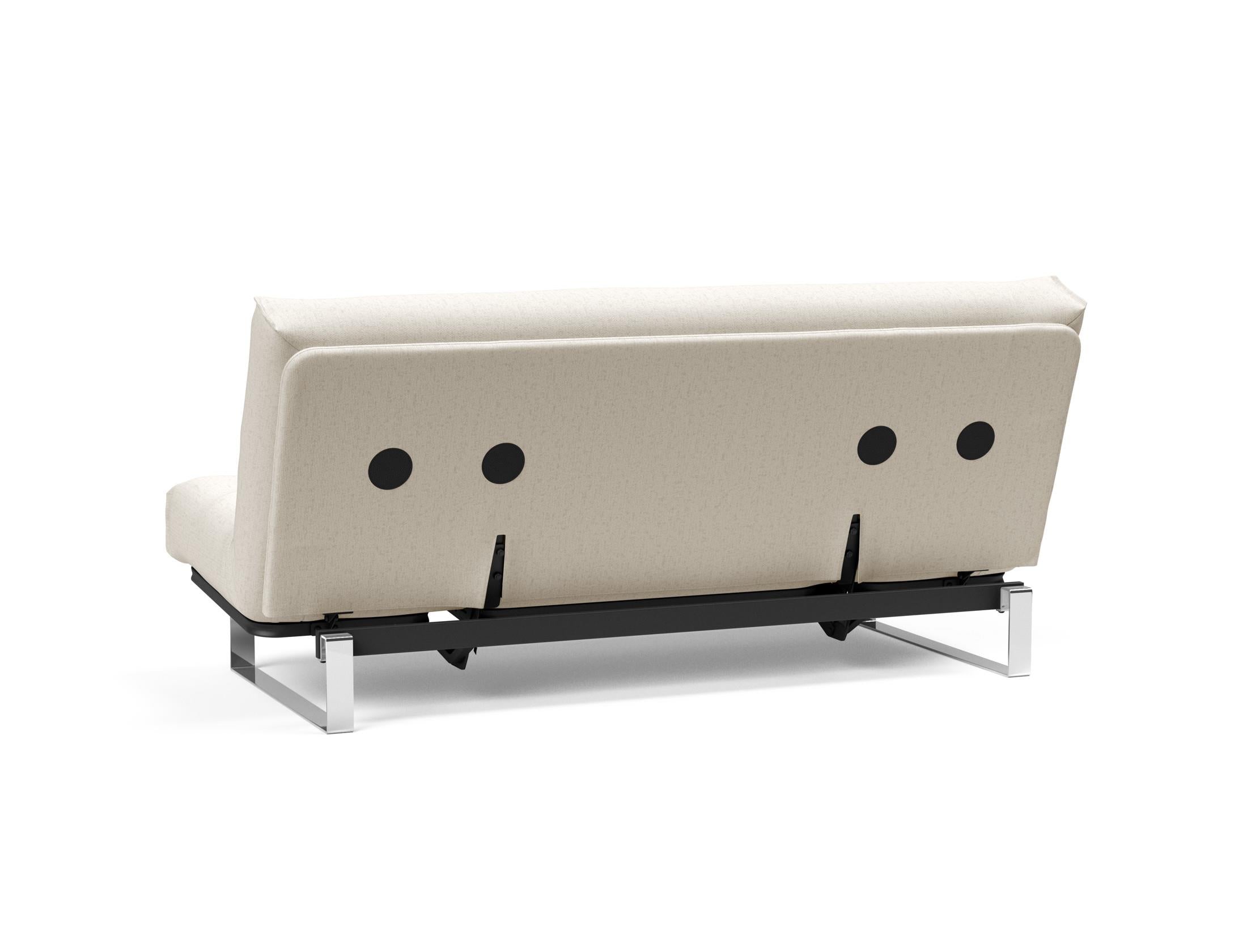 Erleben Sie das Minimum Bettsofa 140 Nordic Soft Spring von Innovation Living – stilvolles skandinavisches Design, das Komfort und Vielseitigkeit vereint.