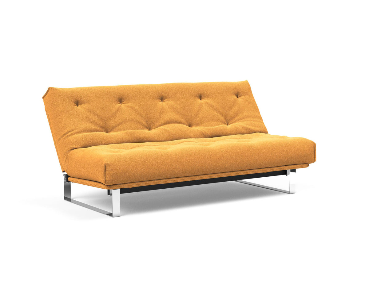 Minimum Bettsofa 140 Nordic mit Gestellbezug Soft Spring in 536 Bouclé Ochre präsentiert im Onlineshop von KAQTU Design AG. Bettsofa ist von Innovation Living