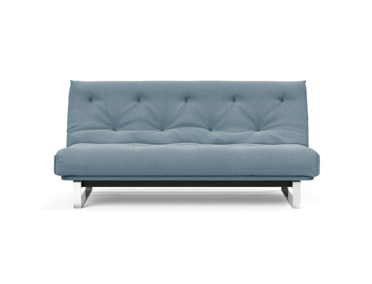 Minimum Bettsofa 140 Nordic mit Gestellbezug Soft Spring in 558 Soft Indigo präsentiert im Onlineshop von KAQTU Design AG. Bettsofa ist von Innovation Living