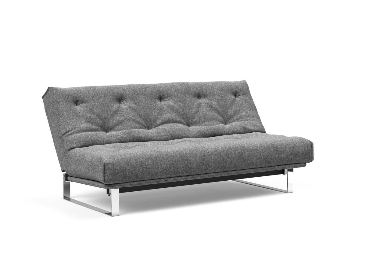 Minimum Bettsofa 140 Nordic mit Gestellbezug Soft Spring in 563 Twist Charcoal präsentiert im Onlineshop von KAQTU Design AG. Bettsofa ist von Innovation Living