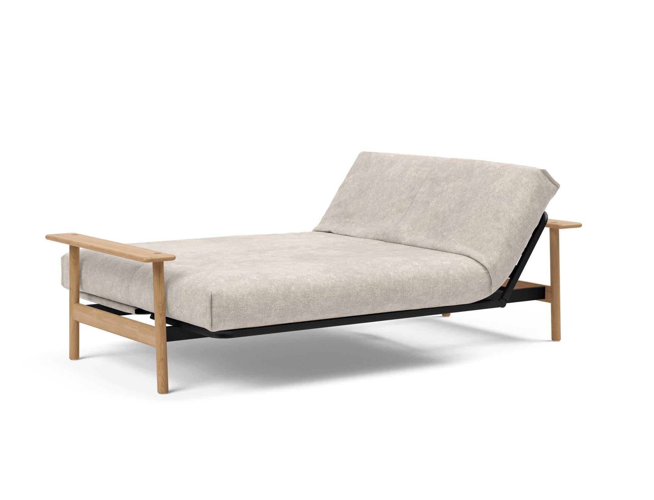 Entdecken Sie das Balder Bettsofa 140 Nordic Cover Soft Spring von Innovation Living – stilvolles Design trifft auf höchsten Schlafkomfort für Ihr Zuhause.