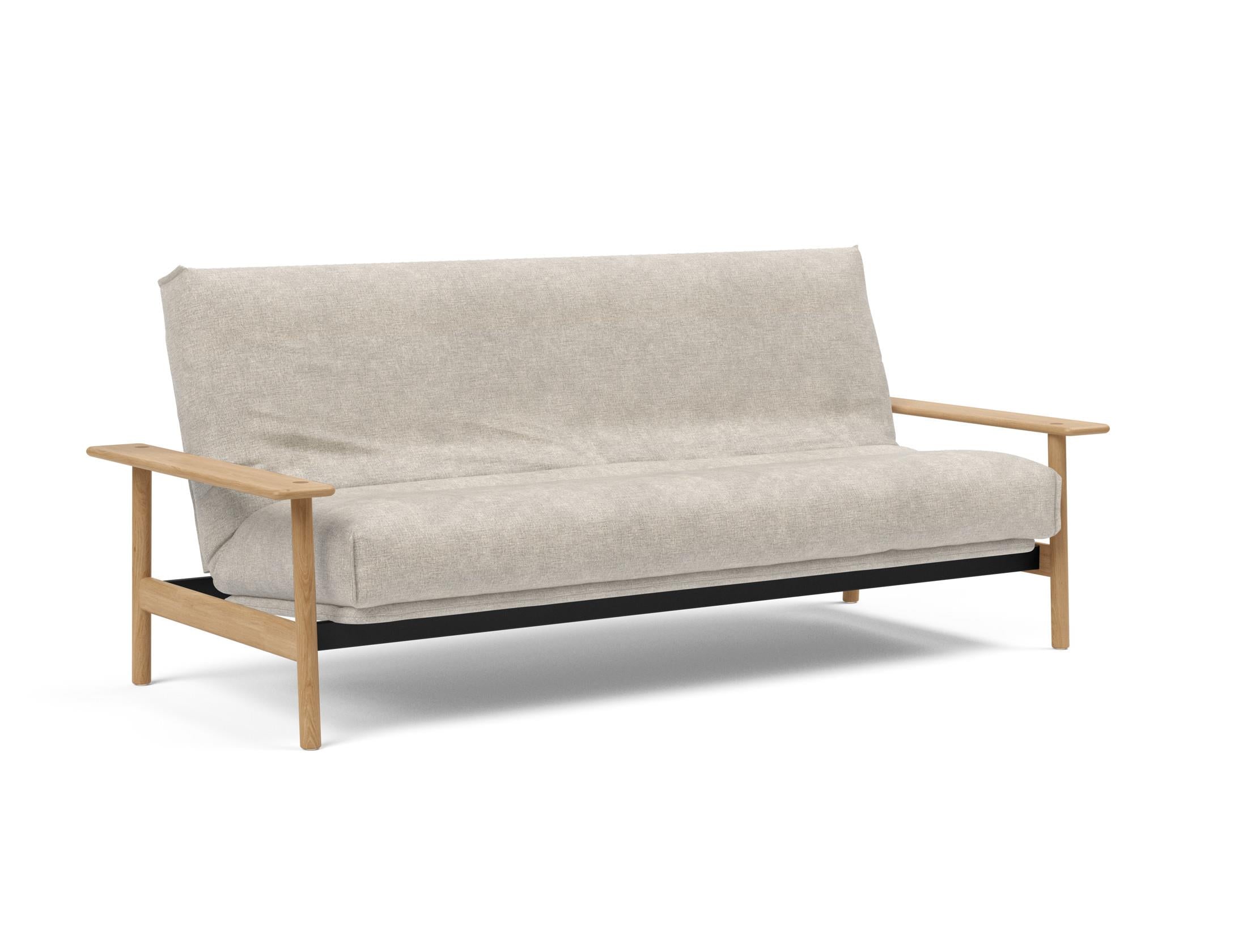 Erleben Sie das Balder Bettsofa 140 Nordic Cover: modernes Design, bequeme Soft Spring Matratze, perfekt für flexible Wohnlösungen.