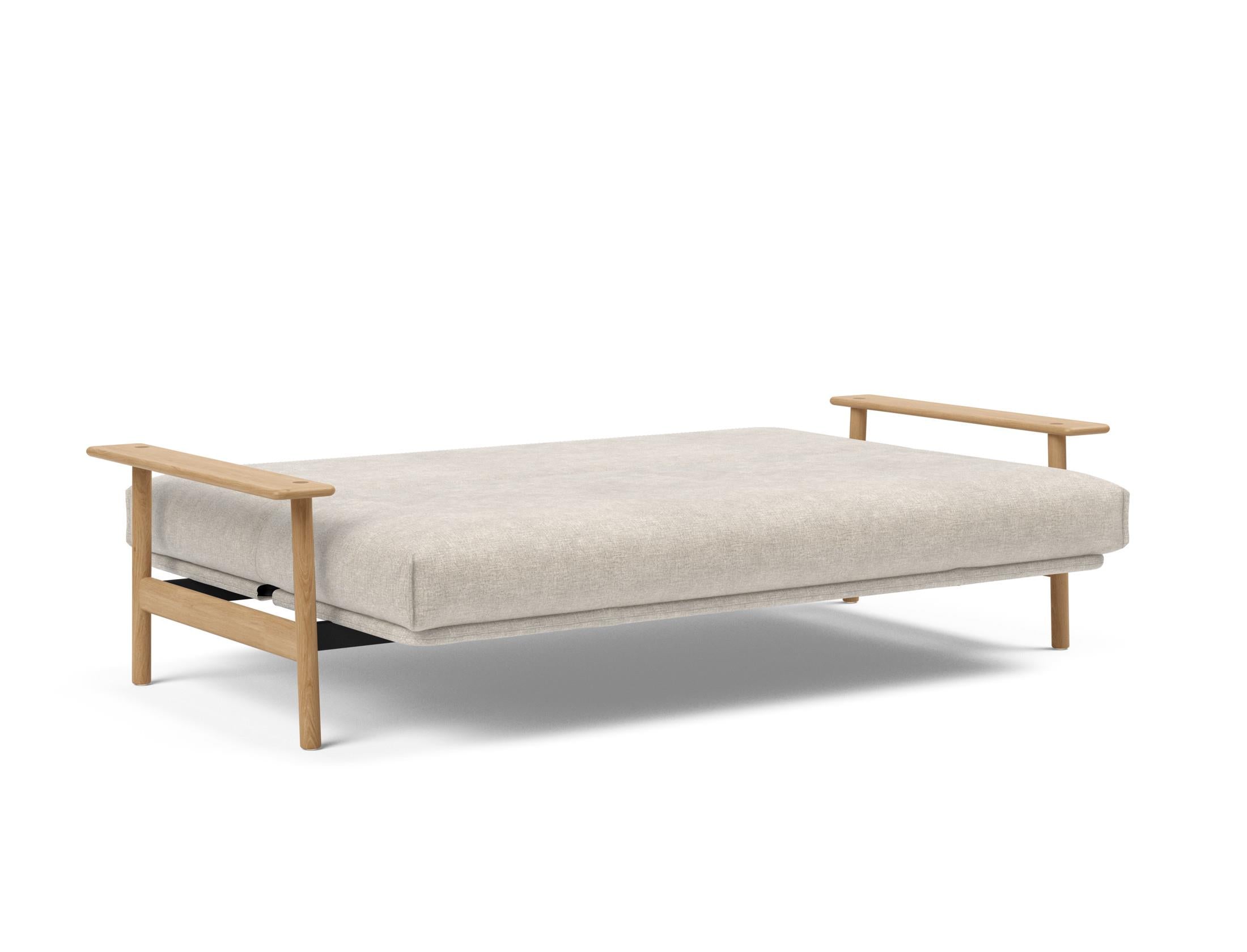 Erleben Sie das Balder Bettsofa 140 Nordic Cover: modernes Design, bequeme Soft Spring Matratze, perfekt für flexible Wohnlösungen.