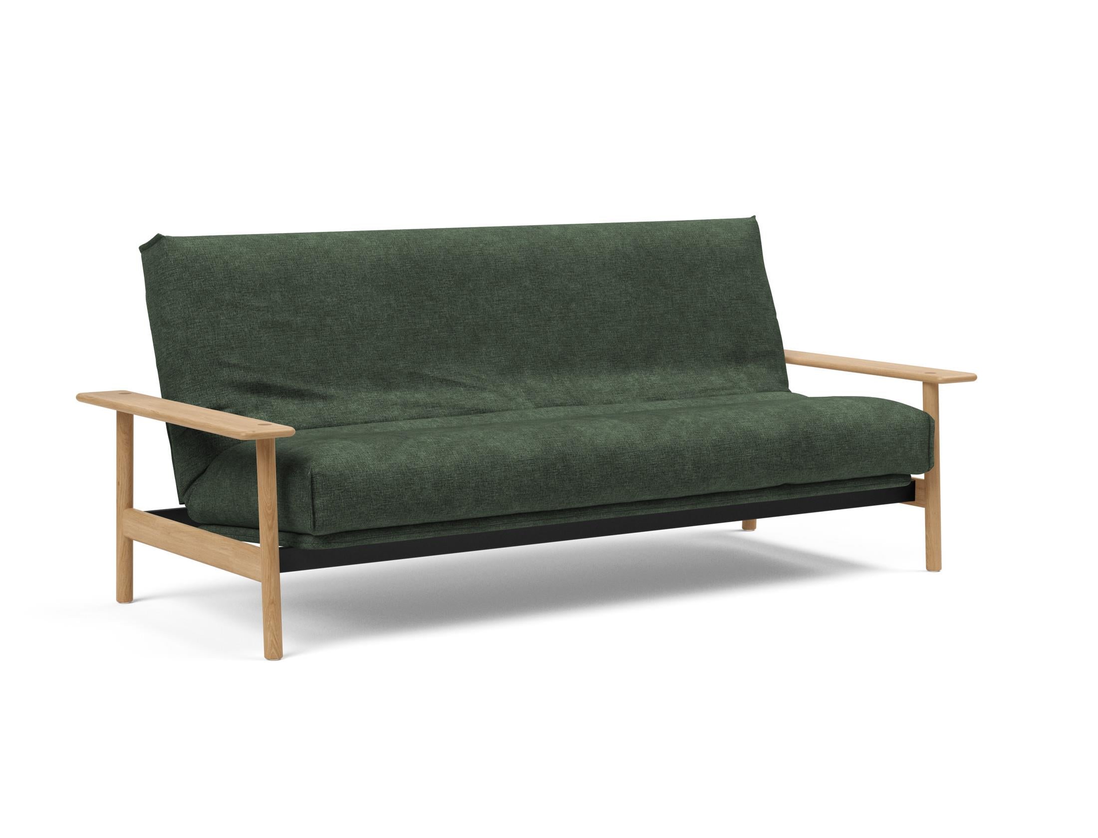 Erleben Sie das Balder Bettsofa 140 Nordic Cover: modernes Design, bequeme Soft Spring Matratze, perfekt für flexible Wohnlösungen.