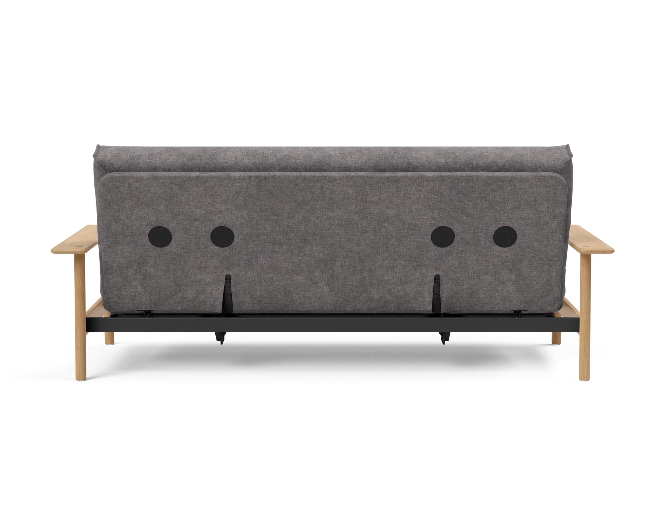 Erleben Sie das Balder Bettsofa 140 Nordic Cover: modernes Design, bequeme Soft Spring Matratze, perfekt für flexible Wohnlösungen.
