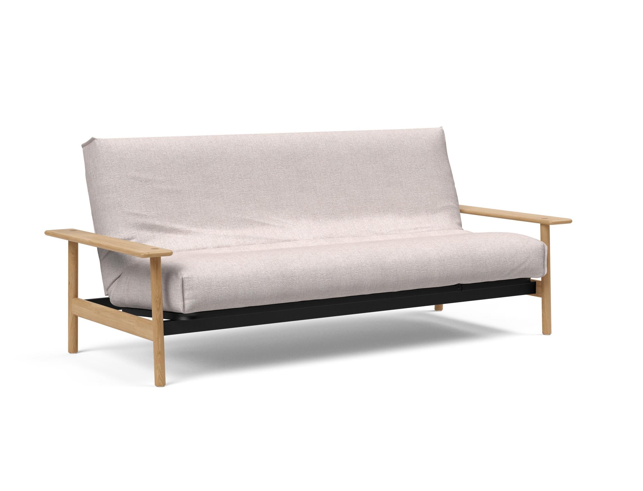Erleben Sie das Balder Bettsofa 140 Nordic Cover: modernes Design, bequeme Soft Spring Matratze, perfekt für flexible Wohnlösungen.
