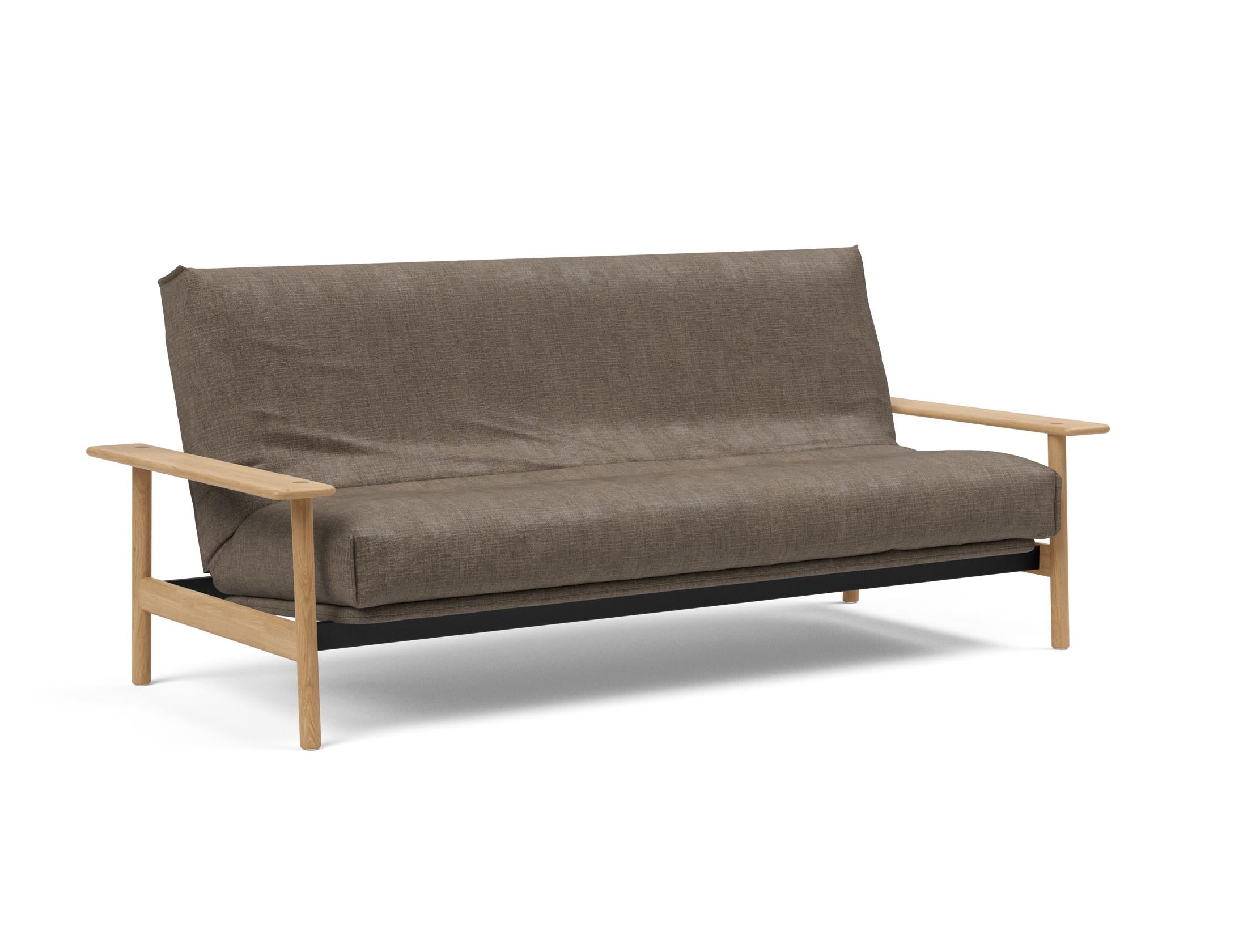 Erleben Sie das Balder Bettsofa 140 Nordic Cover: modernes Design, bequeme Soft Spring Matratze, perfekt für flexible Wohnlösungen.