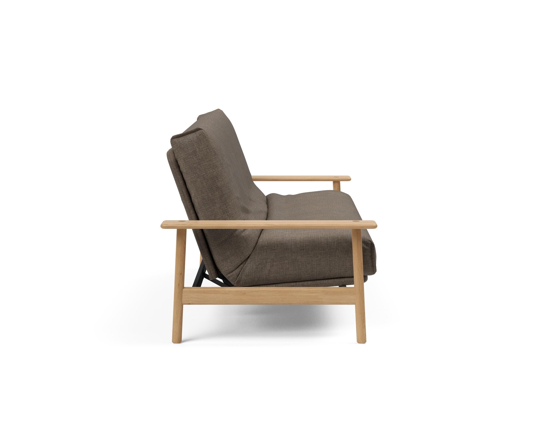 Entdecken Sie das Balder Bettsofa 140 Nordic Cover: stilvolles Design, hochwertige Soft Spring Matratze, ideal für vielseitige Wohnräume.