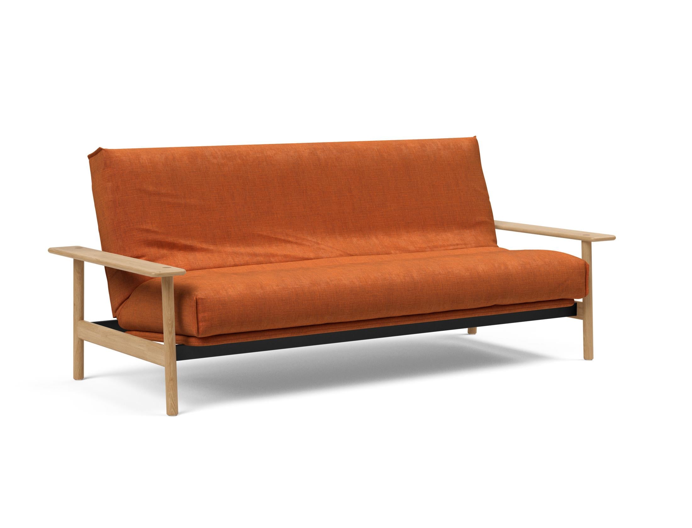 Erleben Sie das Balder Bettsofa 140 Nordic Cover: modernes Design, bequeme Soft Spring Matratze, perfekt für flexible Wohnlösungen.