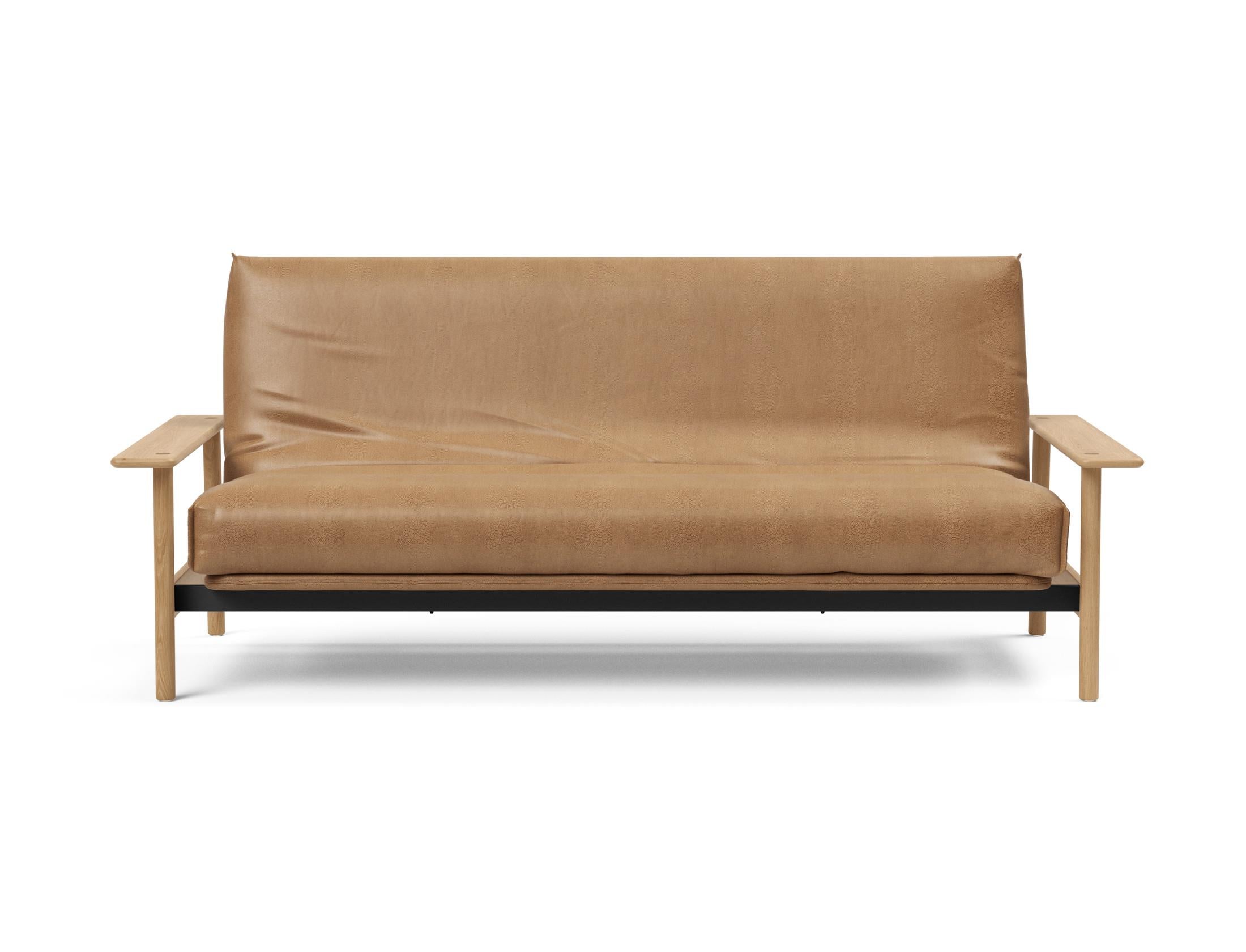 Erleben Sie das Balder Bettsofa 140 Nordic Cover: modernes Design, bequeme Soft Spring Matratze, perfekt für flexible Wohnlösungen.