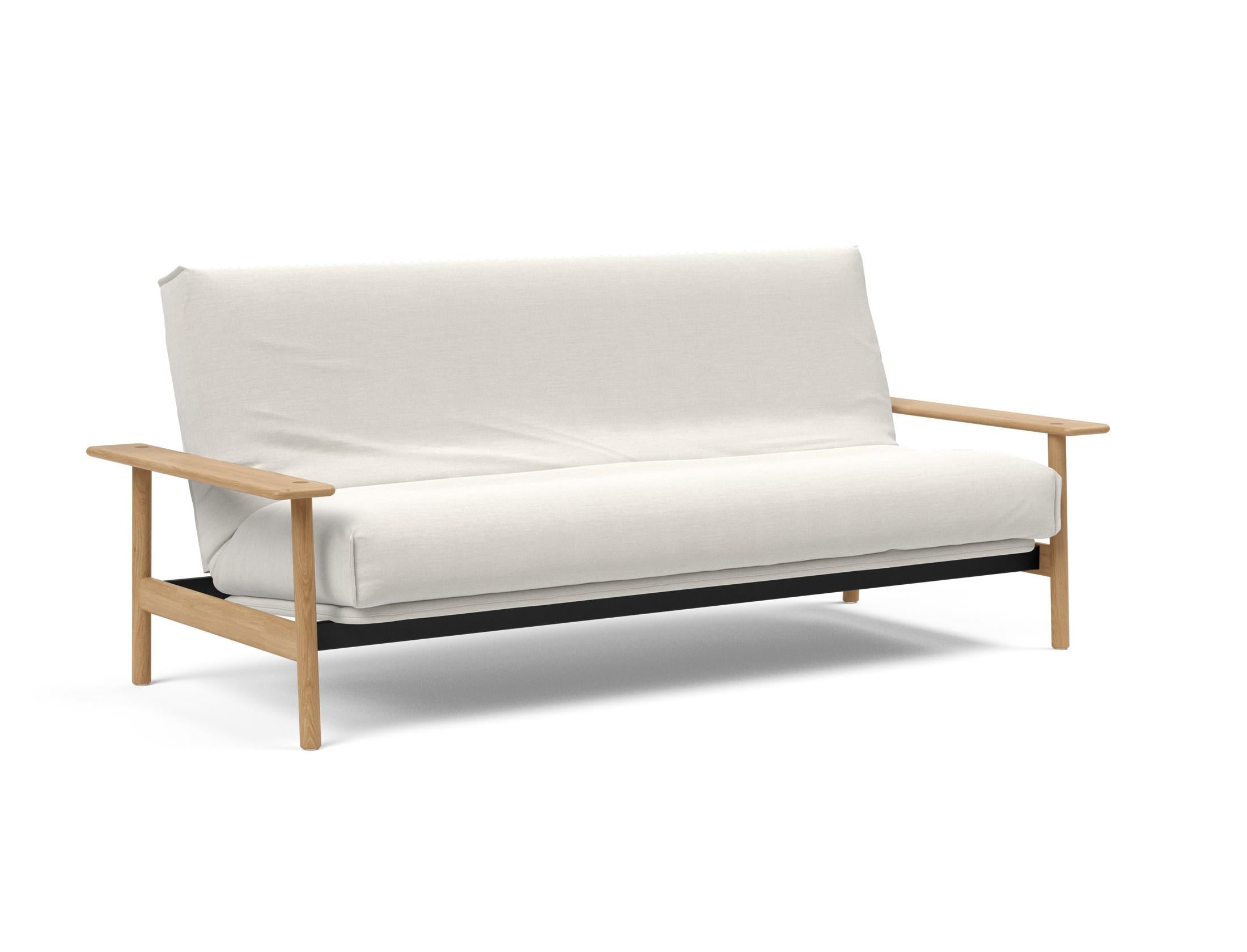 Erleben Sie das Balder Bettsofa 140 Nordic Cover: modernes Design, bequeme Soft Spring Matratze, perfekt für flexible Wohnlösungen.