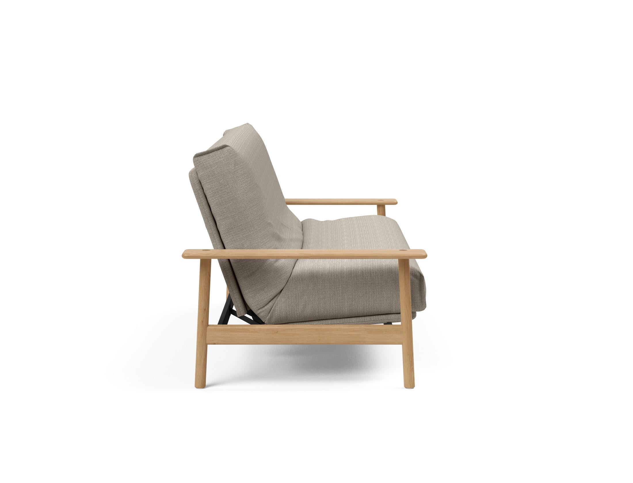 Entdecken Sie das Balder Bettsofa 140 Nordic Cover: stilvolles Design, hochwertige Soft Spring Matratze, ideal für vielseitige Wohnräume.