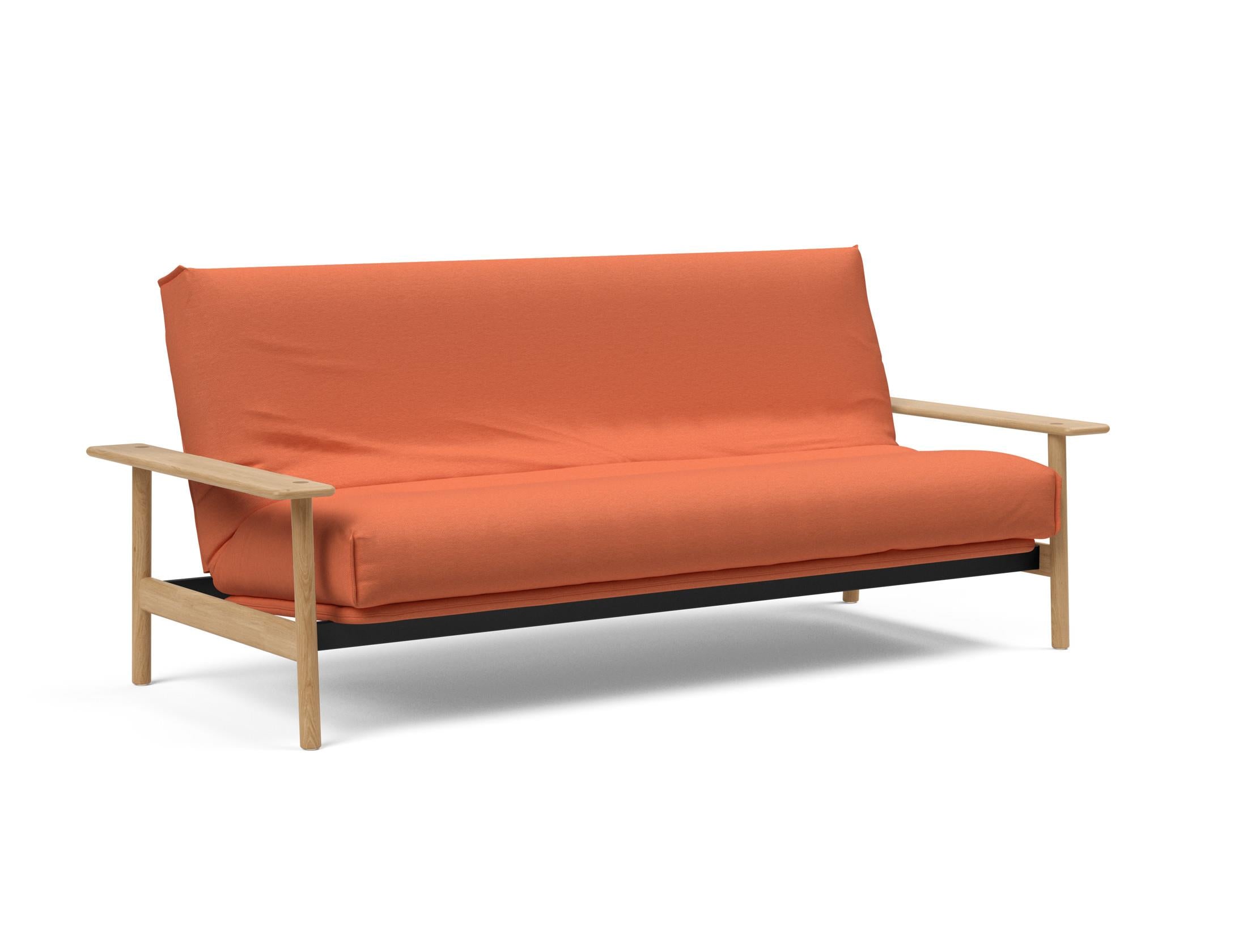 Erleben Sie das Balder Bettsofa 140 Nordic Cover: modernes Design, bequeme Soft Spring Matratze, perfekt für flexible Wohnlösungen.
