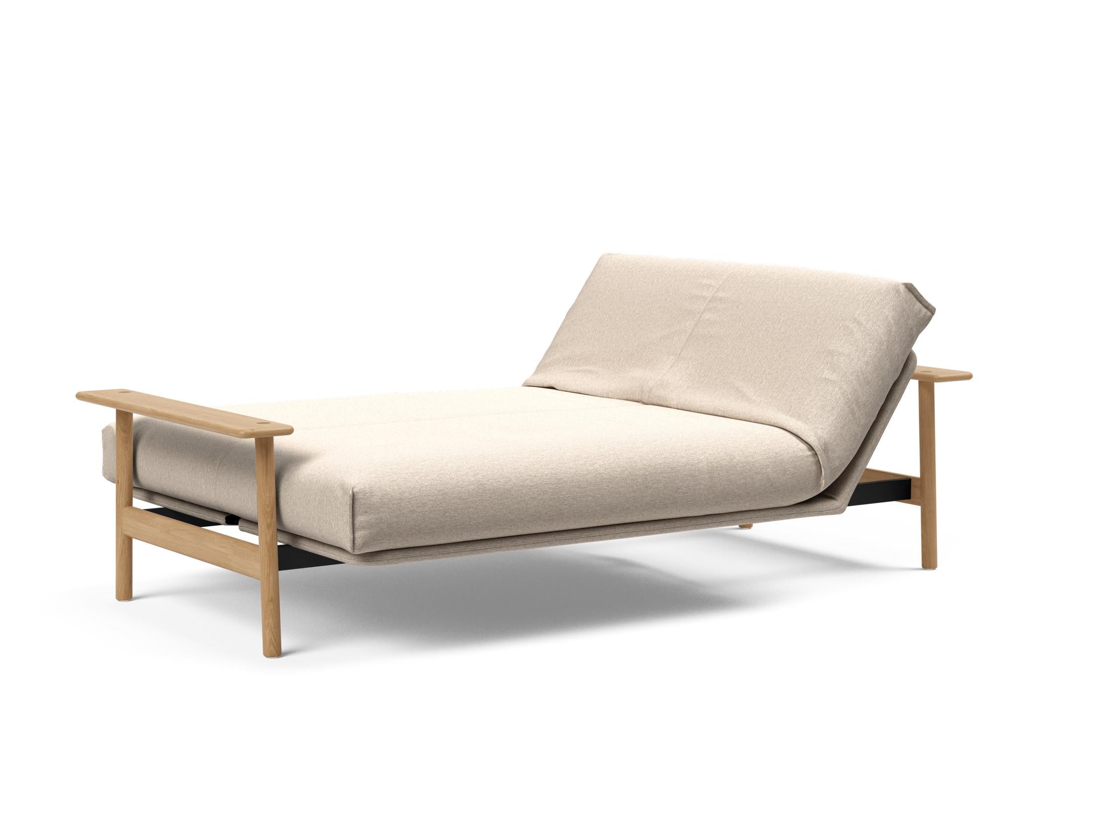 Entdecken Sie das Balder Bettsofa 140 Nordic Cover: stilvolles Design, hochwertige Soft Spring Matratze, ideal für vielseitige Wohnräume.