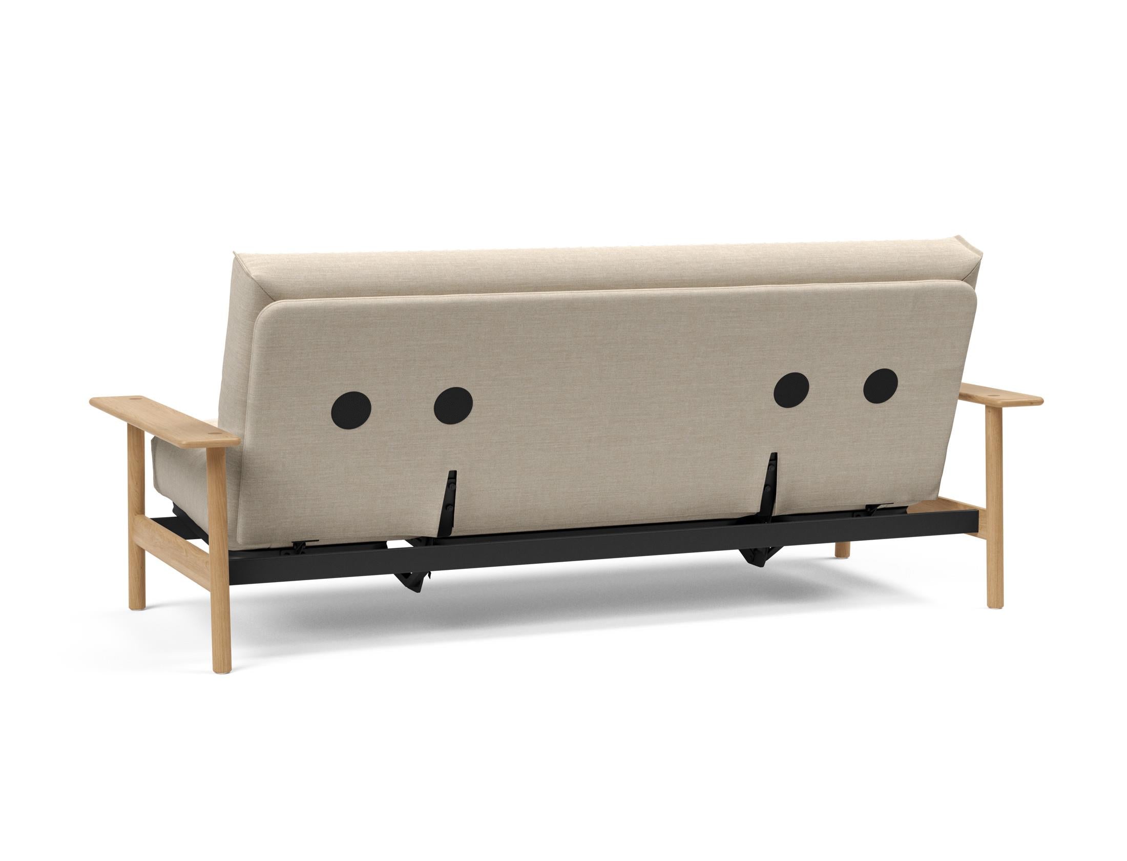 Entdecken Sie das Balder Bettsofa 140 Nordic Cover Soft Spring von Innovation Living – stilvolles Design trifft auf höchsten Schlafkomfort für Ihr Zuhause.
