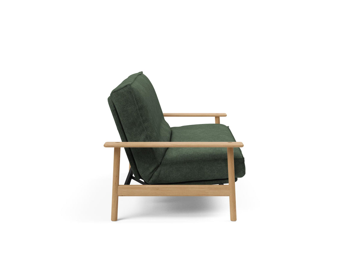 Balder Bettsofa 140 Sharp Plus Cover mit Gestellbezug Soft Spring in 281 Avella Pine Green präsentiert im Onlineshop von KAQTU Design AG. Bettsofa ist von Innovation Living