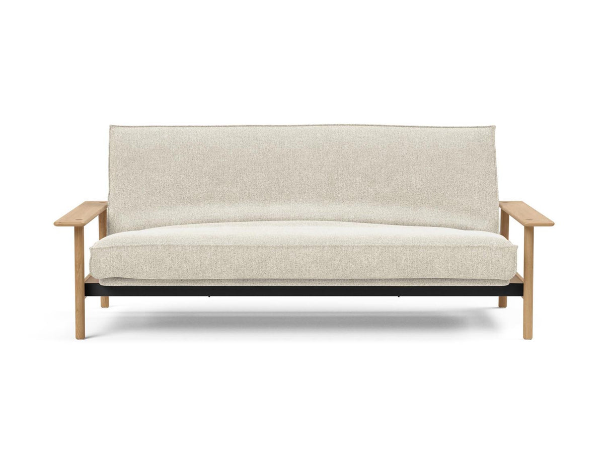Balder Bettsofa 140 Sharp Plus Cover mit Gestellbezug Soft Spring in 357 Taura Off White präsentiert im Onlineshop von KAQTU Design AG. Bettsofa ist von Innovation Living
