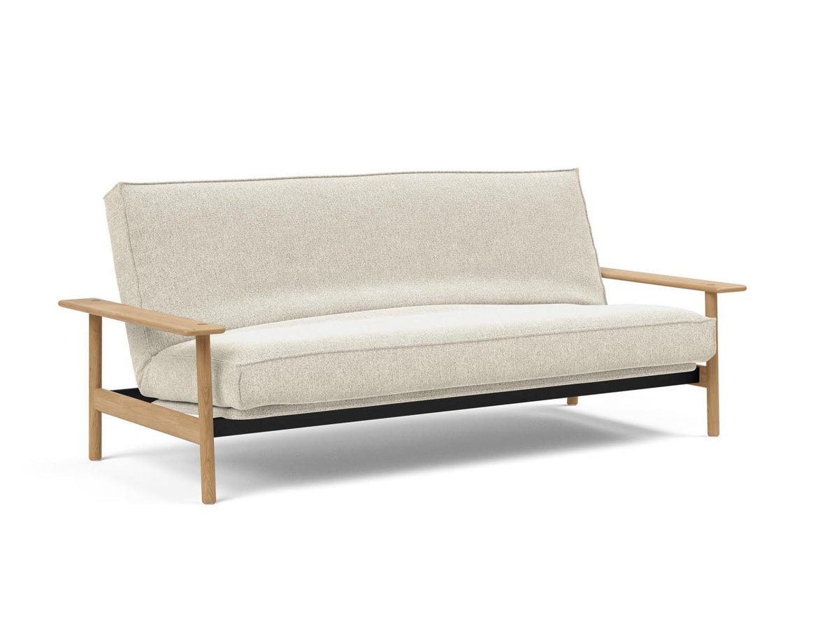 Balder Bettsofa 140 Sharp Plus Cover mit Gestellbezug Soft Spring in 357 Taura Off White präsentiert im Onlineshop von KAQTU Design AG. Bettsofa ist von Innovation Living