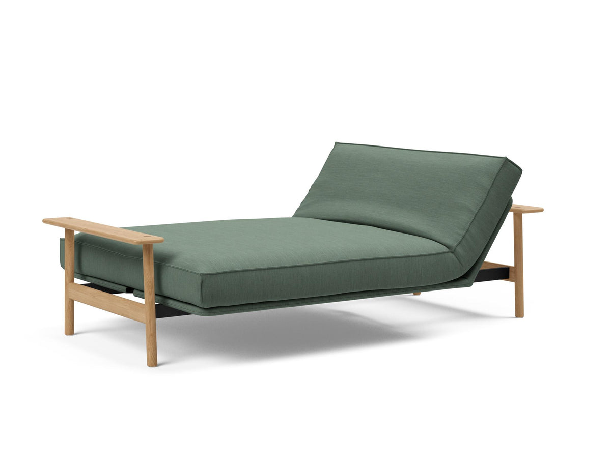 Balder Bettsofa 140 Sharp Plus Cover mit Gestellbezug Soft Spring in 518 Elegance Green präsentiert im Onlineshop von KAQTU Design AG. Bettsofa ist von Innovation Living