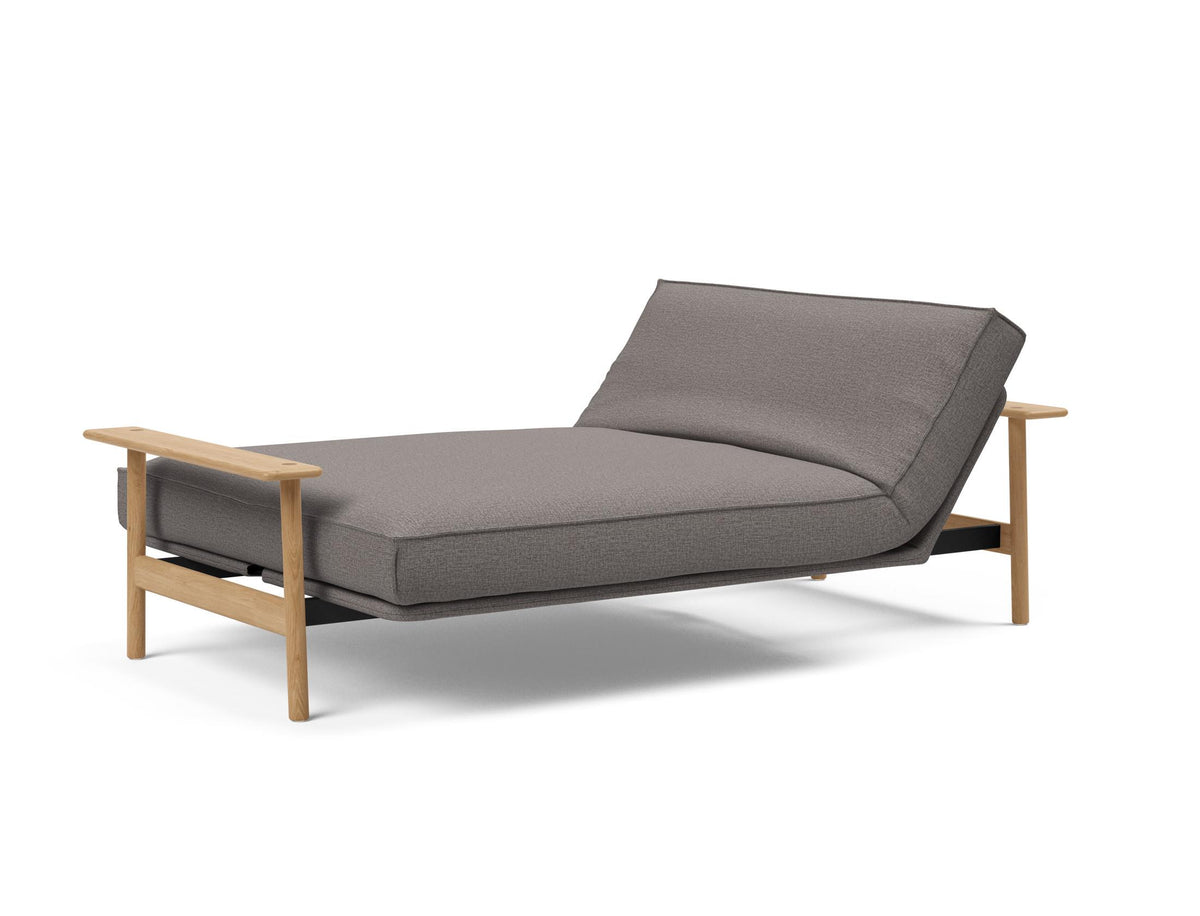 Balder Bettsofa 140 Sharp Plus Cover mit Gestellbezug Soft Spring in 521 Mixed Dance Grey präsentiert im Onlineshop von KAQTU Design AG. Bettsofa ist von Innovation Living