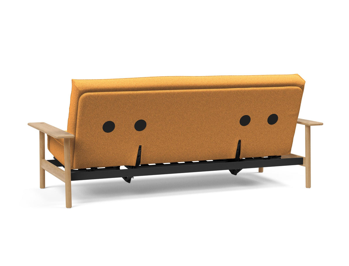 Balder Bettsofa 140 Sharp Plus Cover mit Gestellbezug Soft Spring in 536 Bouclé Ochre präsentiert im Onlineshop von KAQTU Design AG. Bettsofa ist von Innovation Living